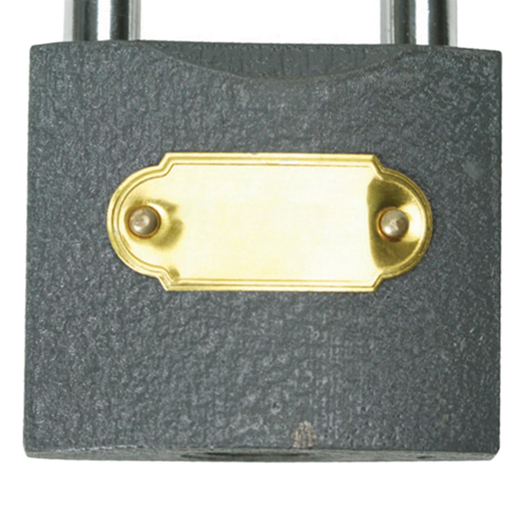 Iron Padlock - 40mm Home Office Travel Safety Security 3 Keys Hardened