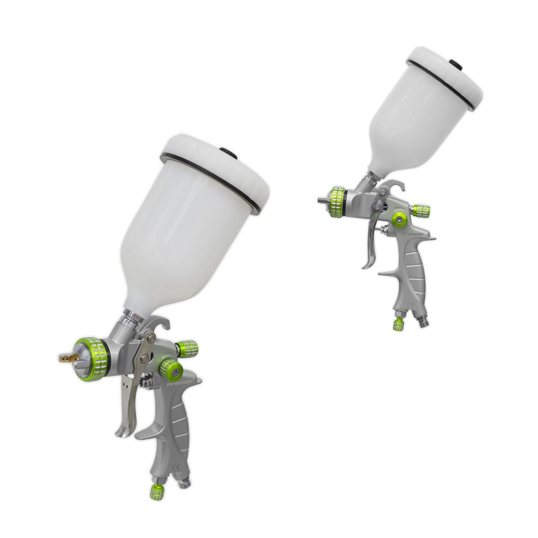 Sealey LVLP Gravity Feed Spray Gun 1.4mm Set-Up