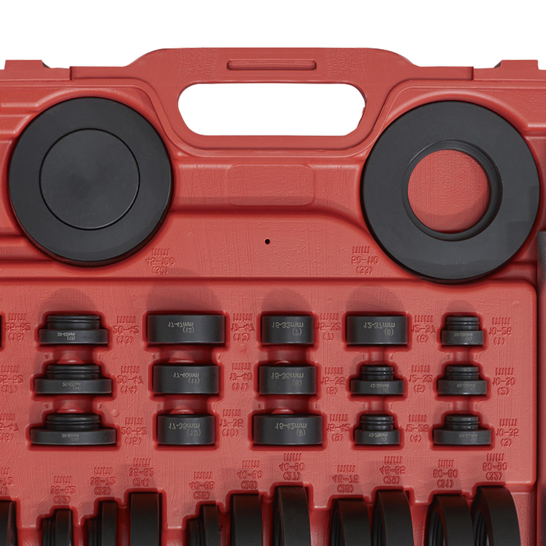 Sealey Bearing & Seal Installation Kit 37pc Lightweight Storage Case