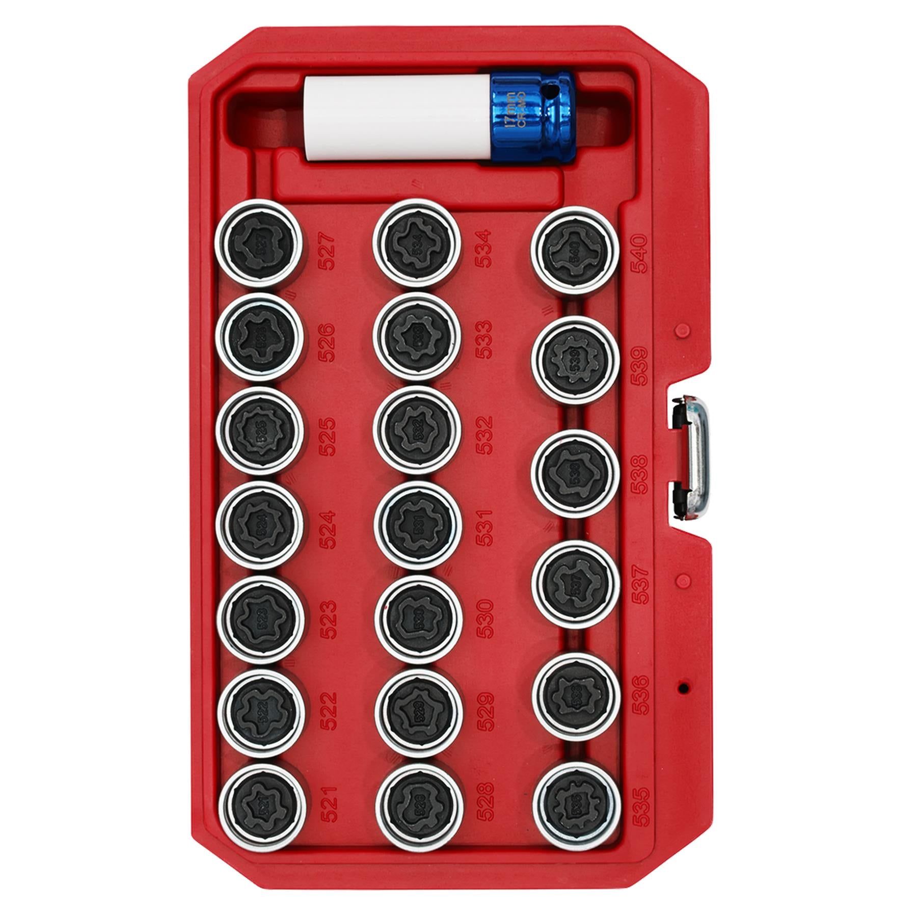 Sealey Locking Wheel Nut Key Set 20pc - VAG