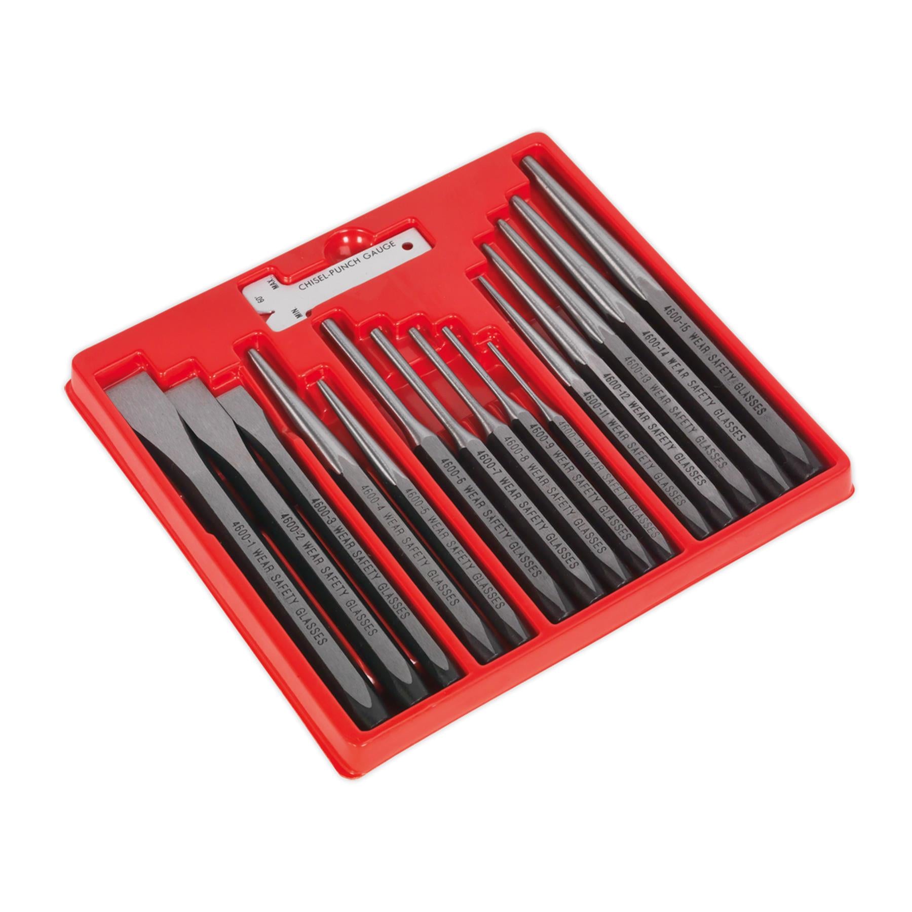 Sealey Punch & Chisel Set 16pc