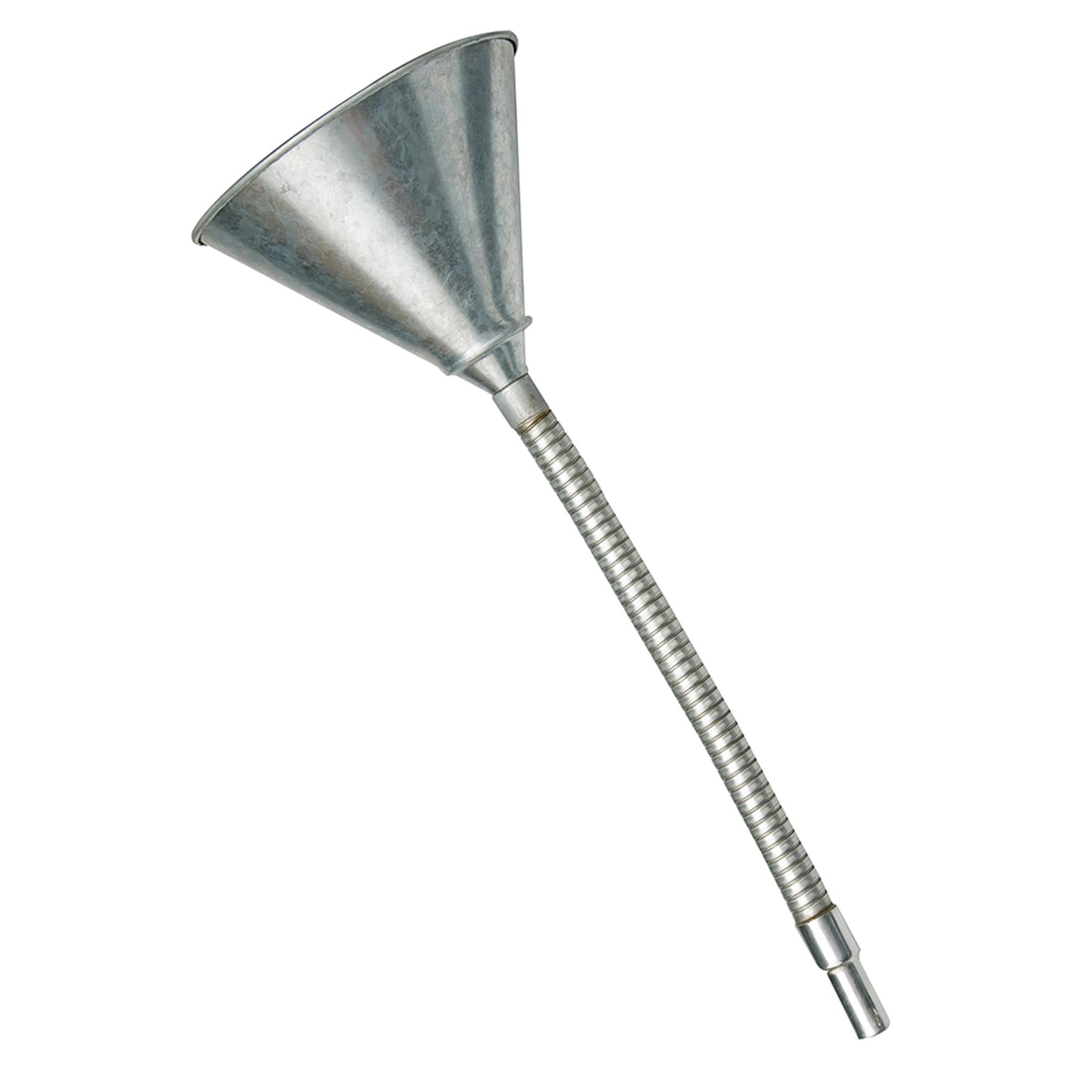 Flexible Steel Funnel - 150mm Dia. - Fitted With A Mesh Particle Filter
