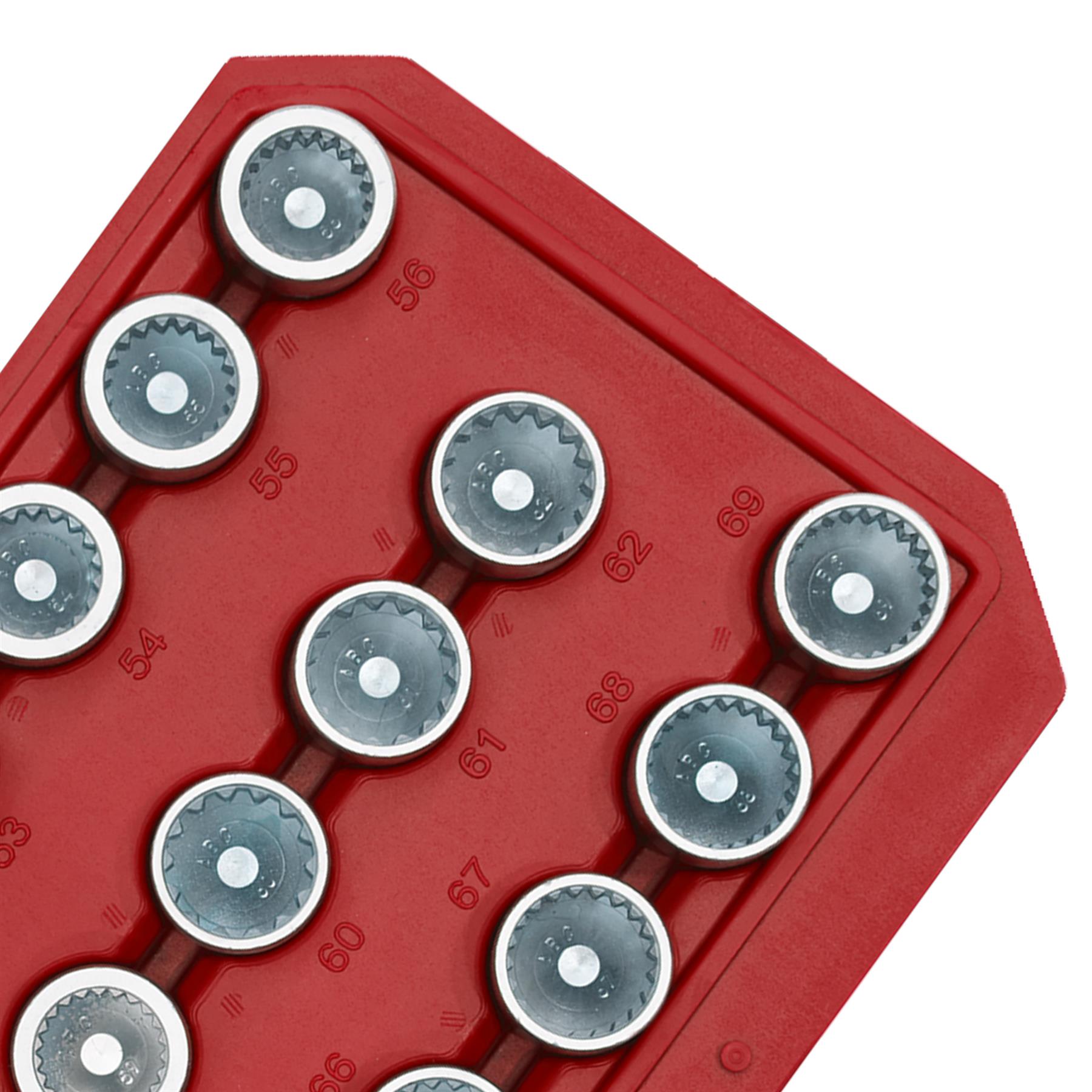 Sealey Locking Wheel Nut Key Set 20pc - Porsche