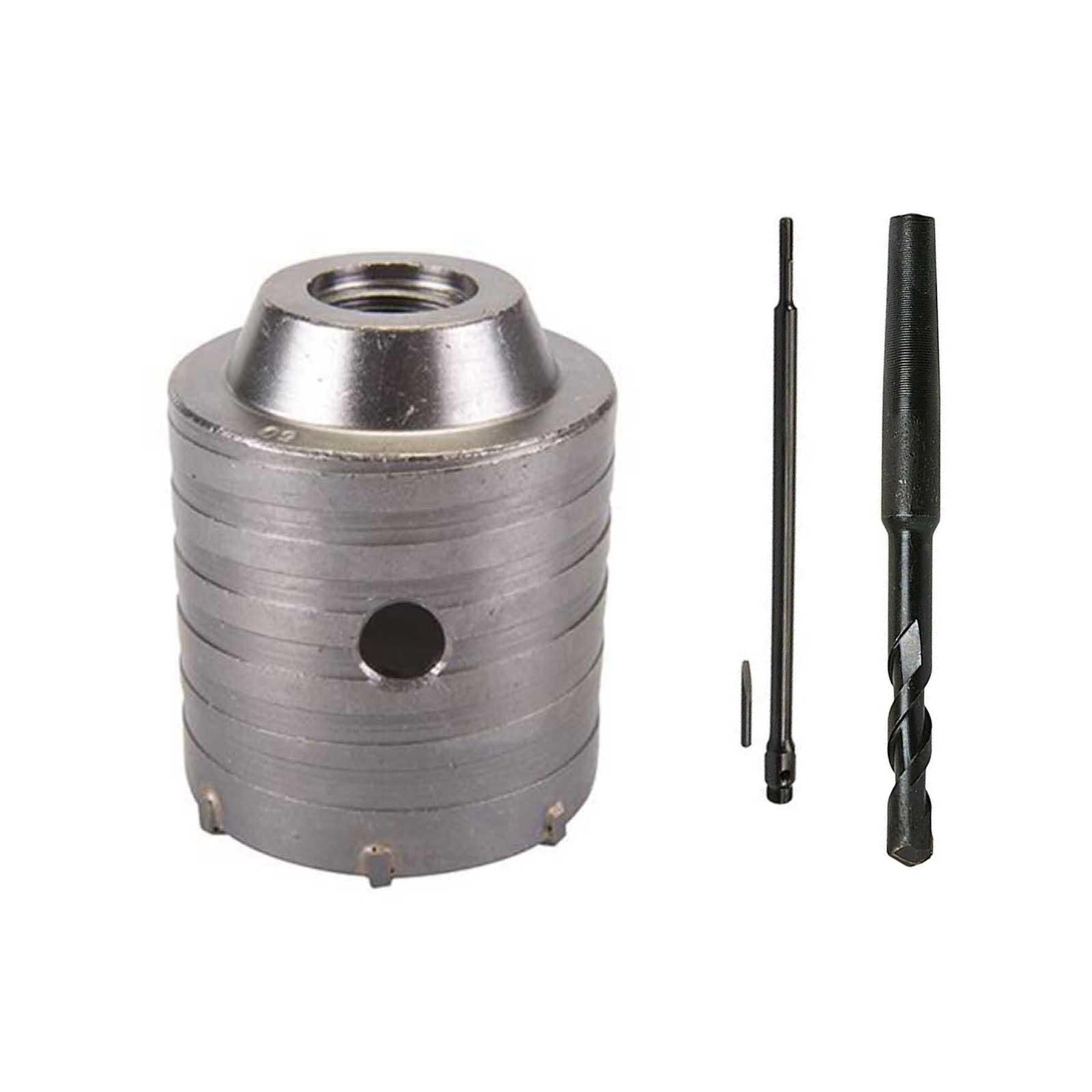 TCT Core Drill Bit 60mm Hole Saw Masonry Stone Brick SDS Plus 600mm Shaft Pilot