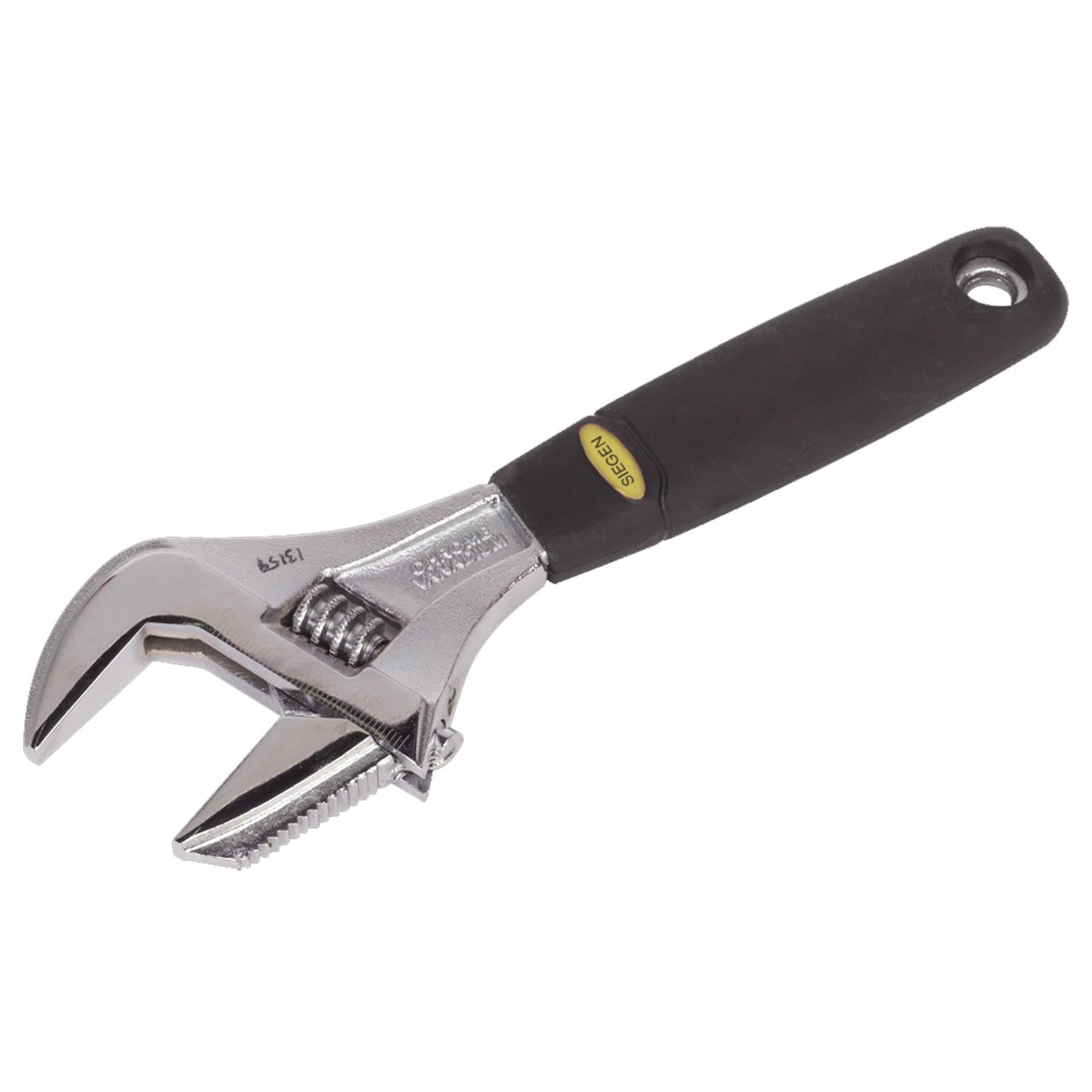 Sealey Adjustable Wrench with Extra-Wide Jaw Capacity 200mm