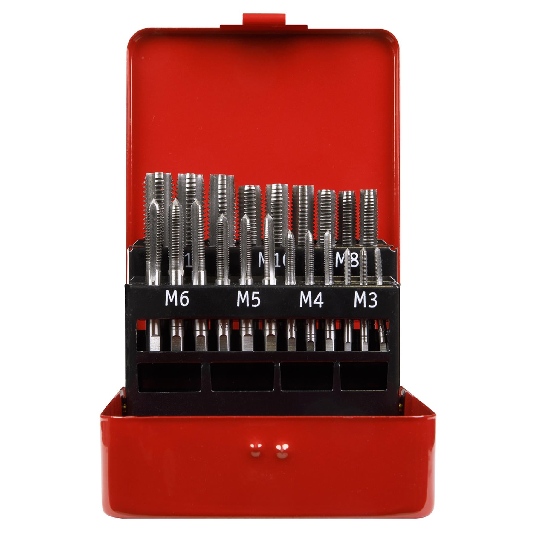 Sealey 21 Piece Tap Set Metric M3-M12 Taper Plug Bottom Taps Thread Repair