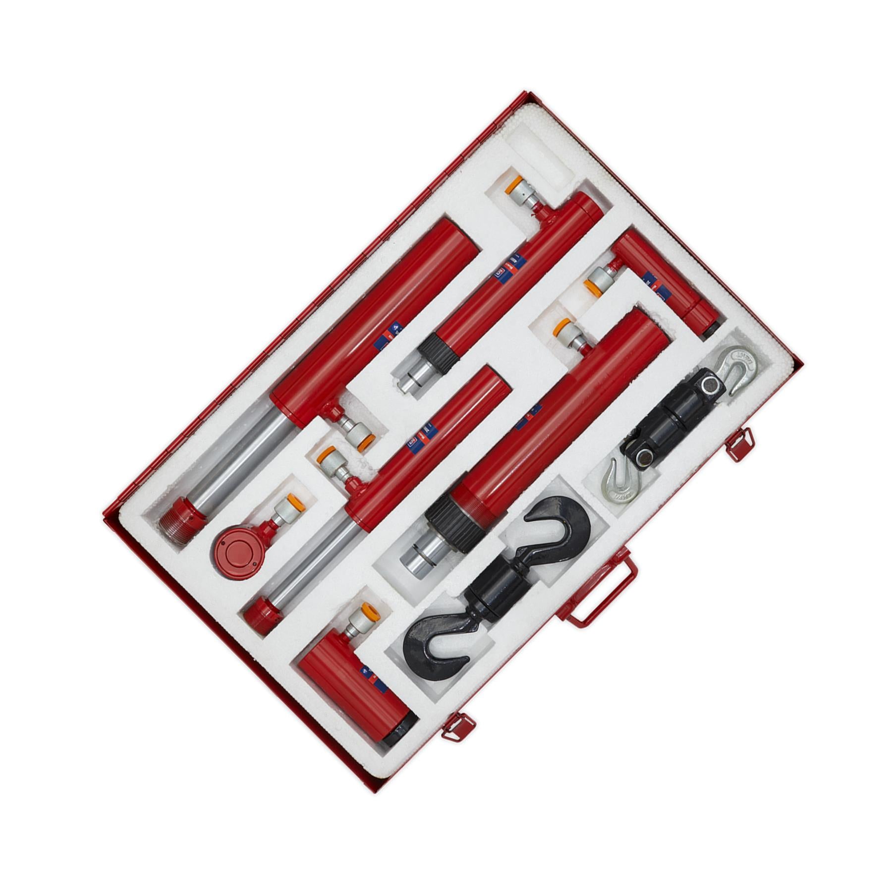 Sealey Specialist Push & Pull Ram Set Chromed Rams Steel Storage Case
