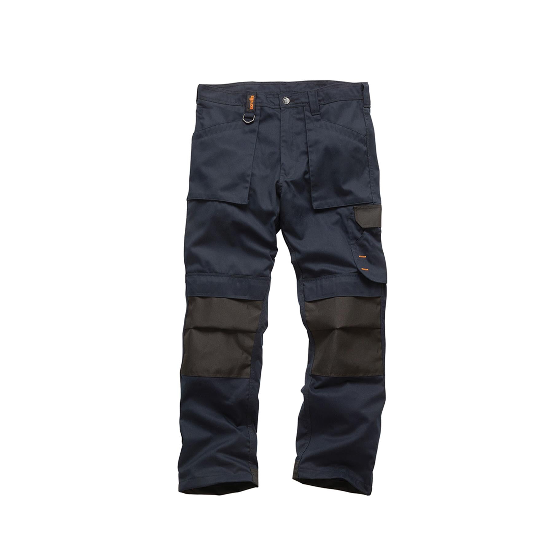 Scruffs Worker Trousers | Trade Hard Wearing Work Trousers NAVY (30R)