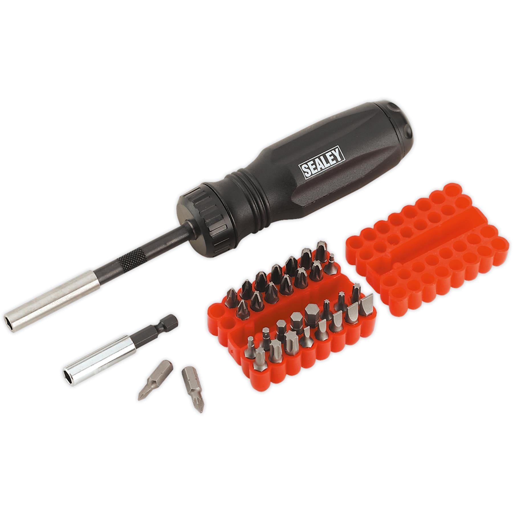 Sealey Gearless Ratchet Screwdriver Set 34pc