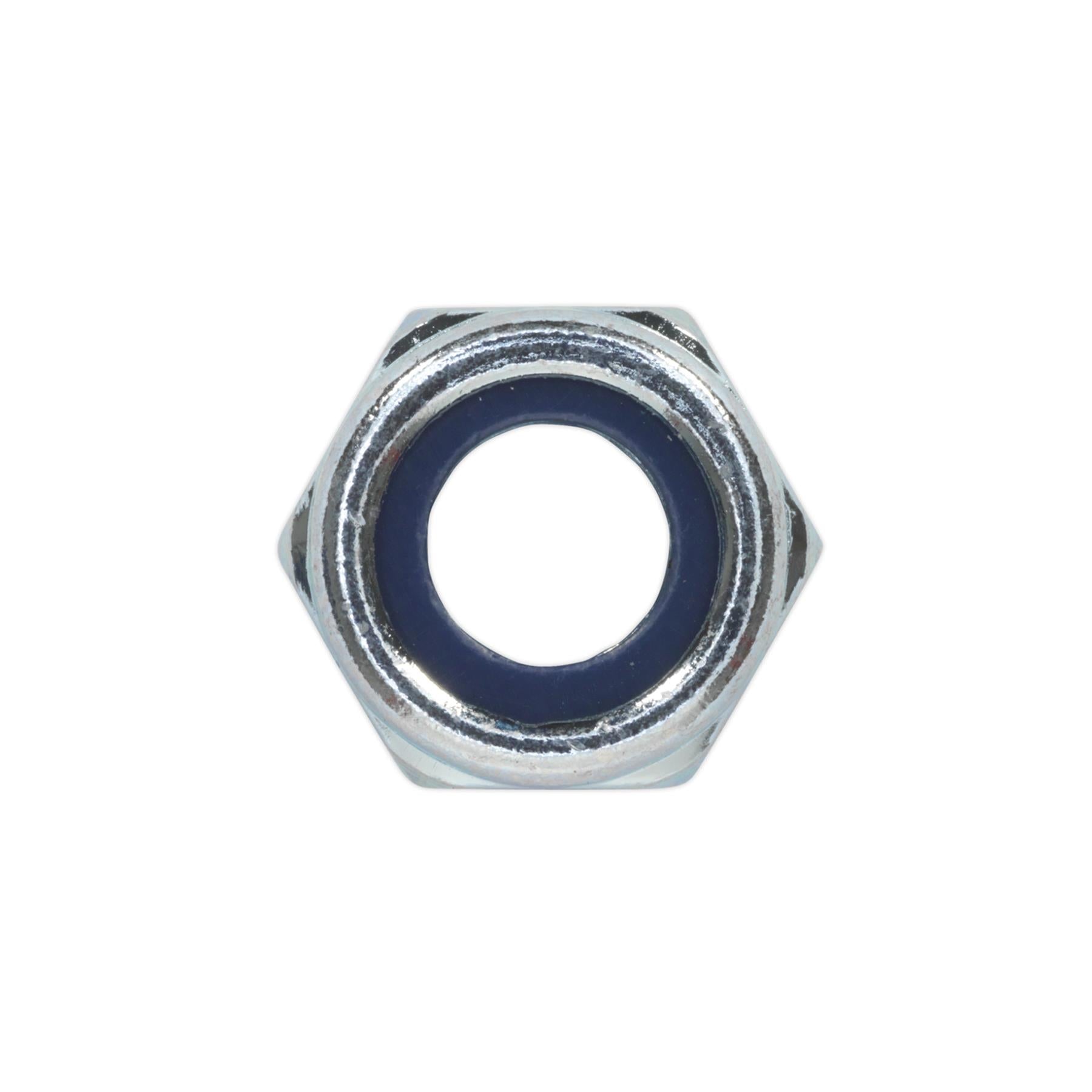 Sealey Nylon Locknut M10 Zinc Pack of 100