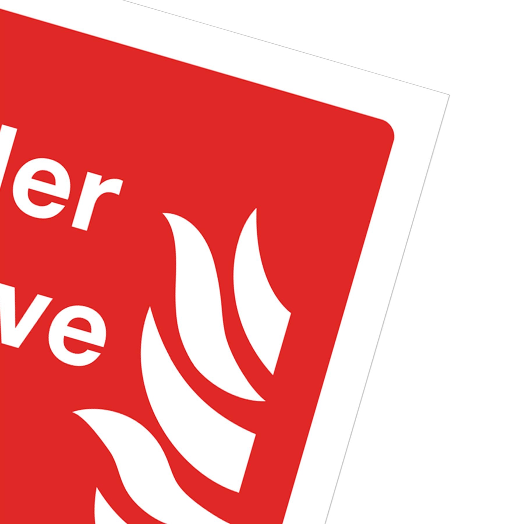 Sealey Safety Sign - Sprinkler Stop Valve - Self-Adhes. Pack of 10