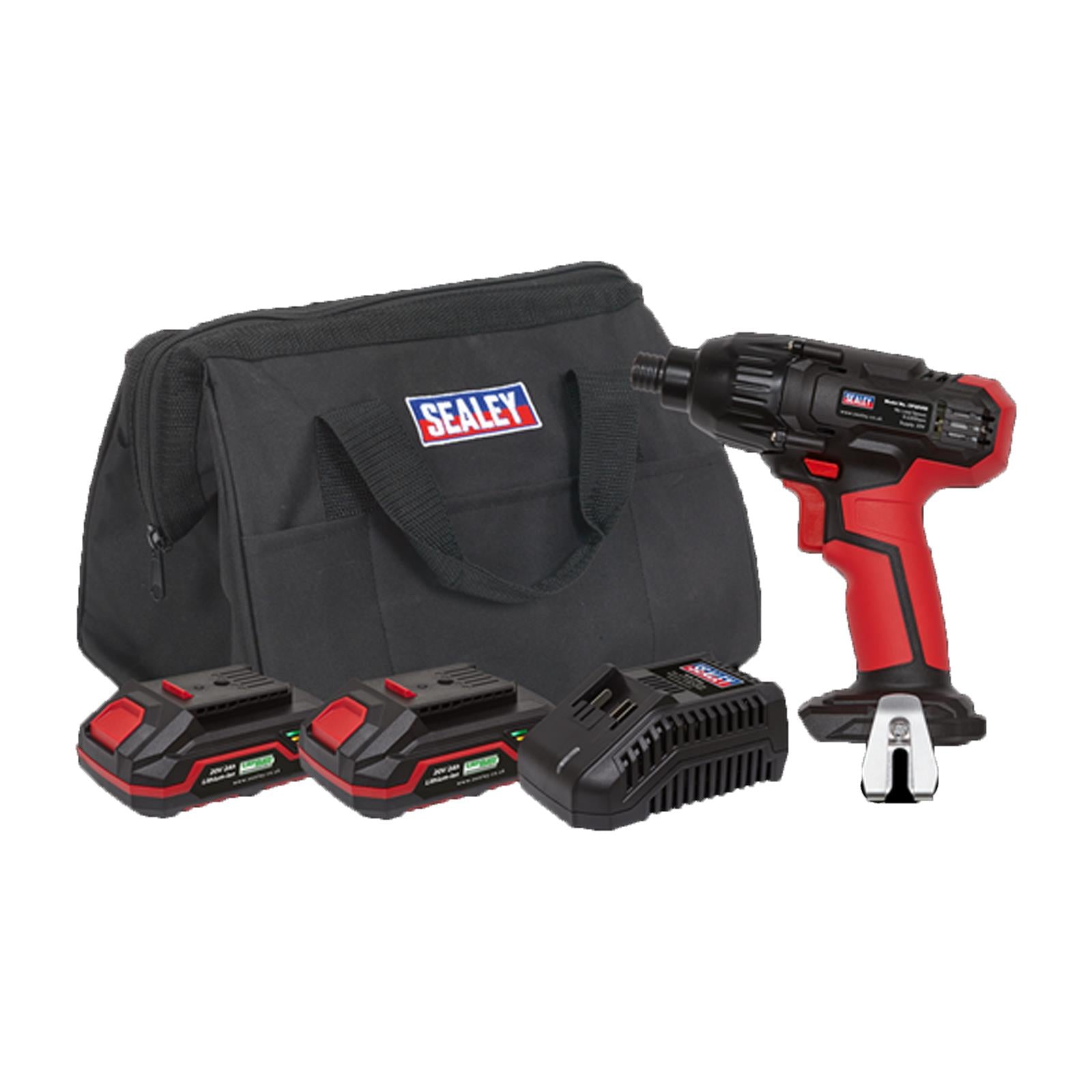 Impact Driver Kit From Sealey 1/4" Hex Drive 20V - 2 Batteries