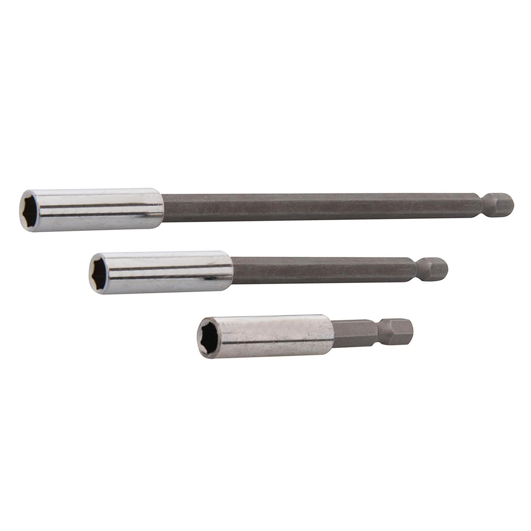 3 Pieces Screwdriver Bit Holder Set, 60, 100 & 150 mm Magnetic Sockets