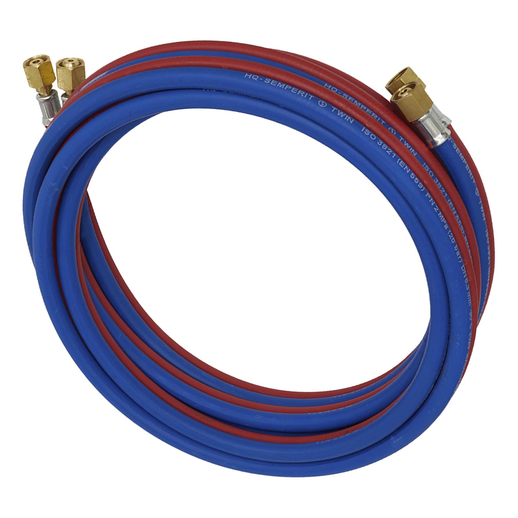 Sealey Twin Rubber Hose Set Oxyacetylene 5m