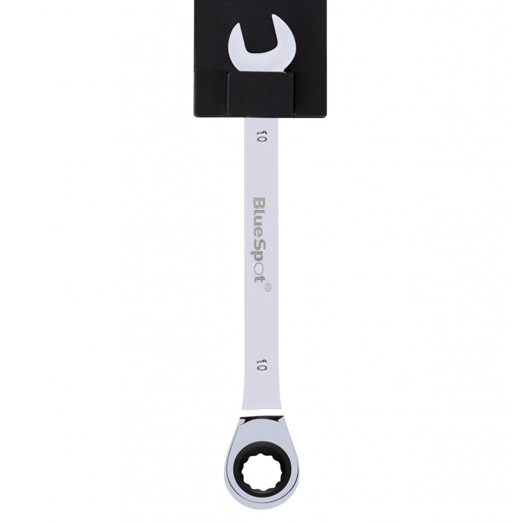 BlueSpot Ratchet Spanner Combination Flexible Head Wrench Metric 10mm