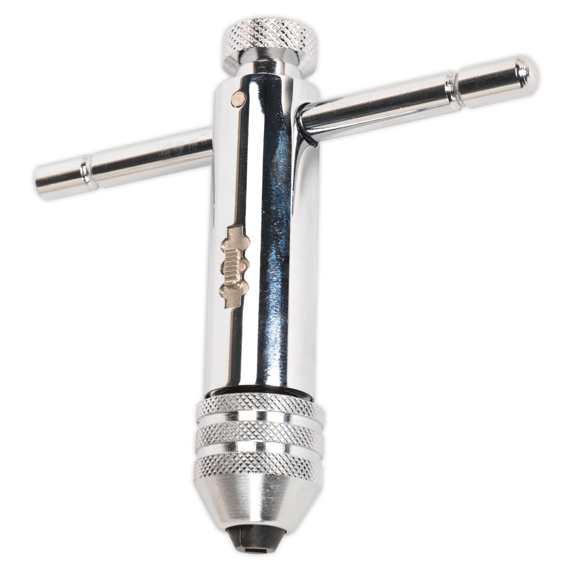 Sealey Ratchet Tap Wrench M5-M12 105mm Multi Positional Sliding T Bar Engineers