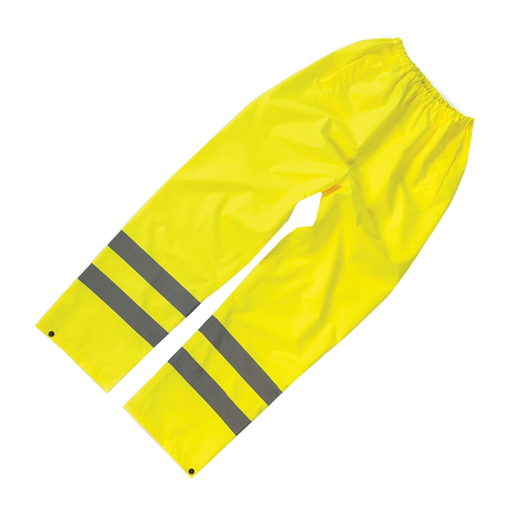Tough Grit Waterproof Rain Over Trouser High Vis Mens Elastic Pants S