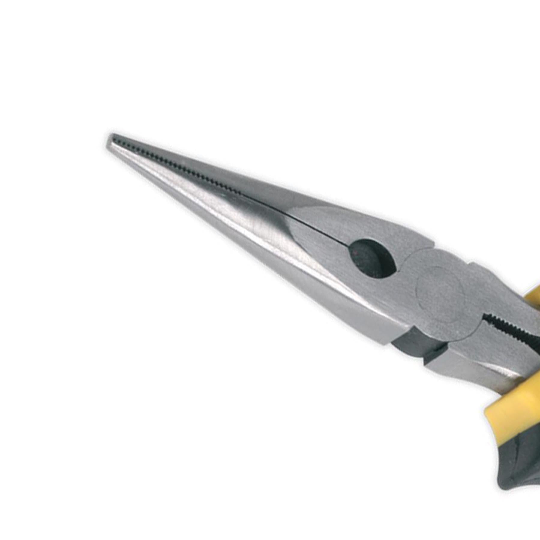 Sealey Long Nose Pliers Comfort Grip 200mm Fully Chromed