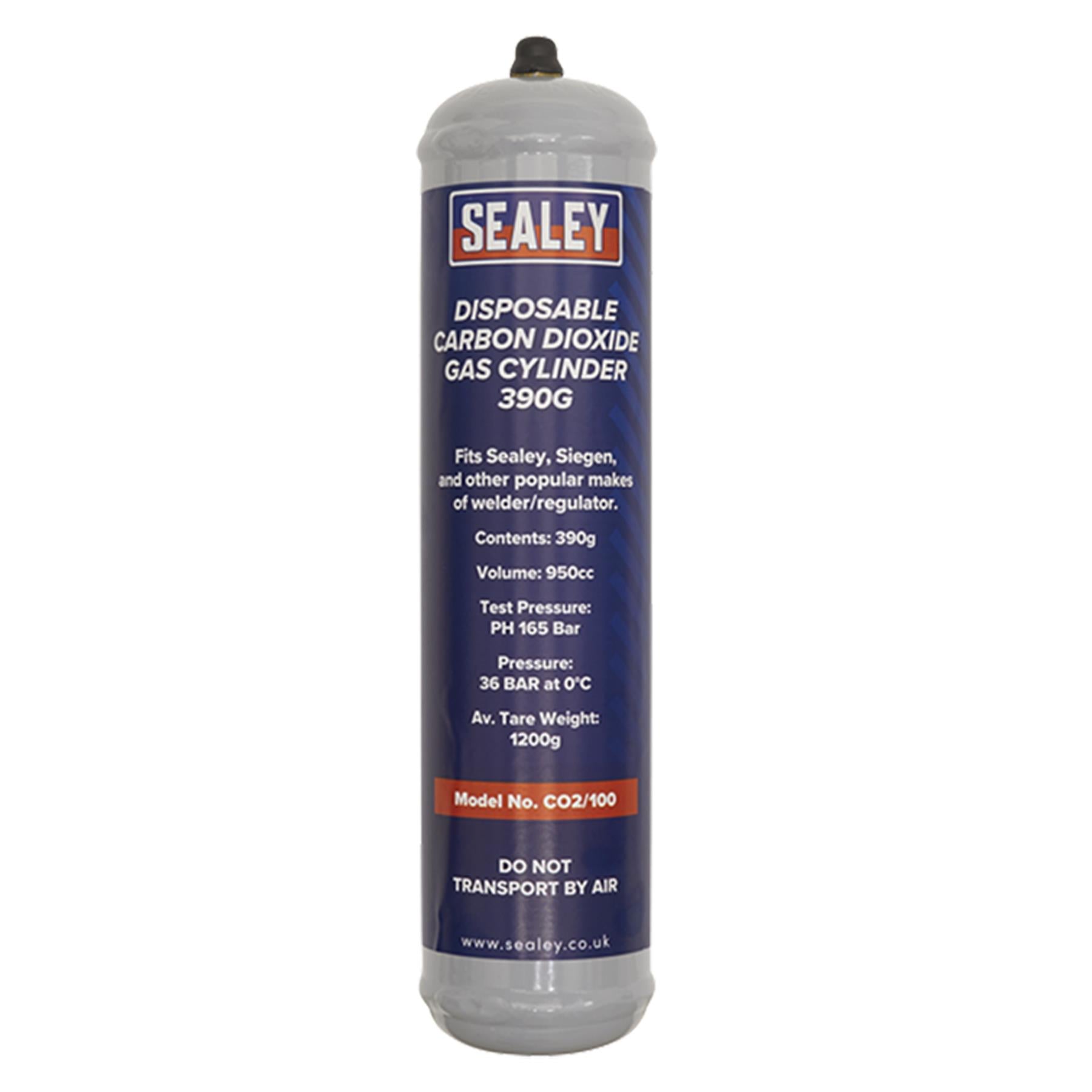Sealey Gas Cylinder Disposable Carbon Dioxide 390g - Box of 12