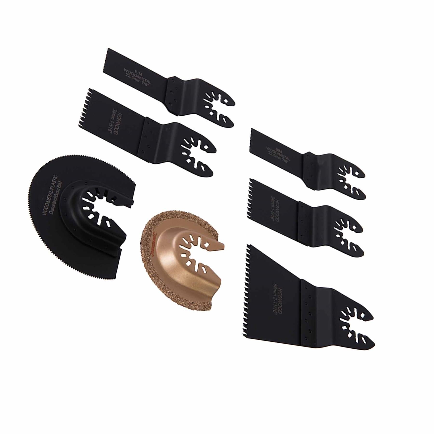 Cutting Set 7 Piece Multi Tool Oscillator Bi Metal Carbide Brand New Quality