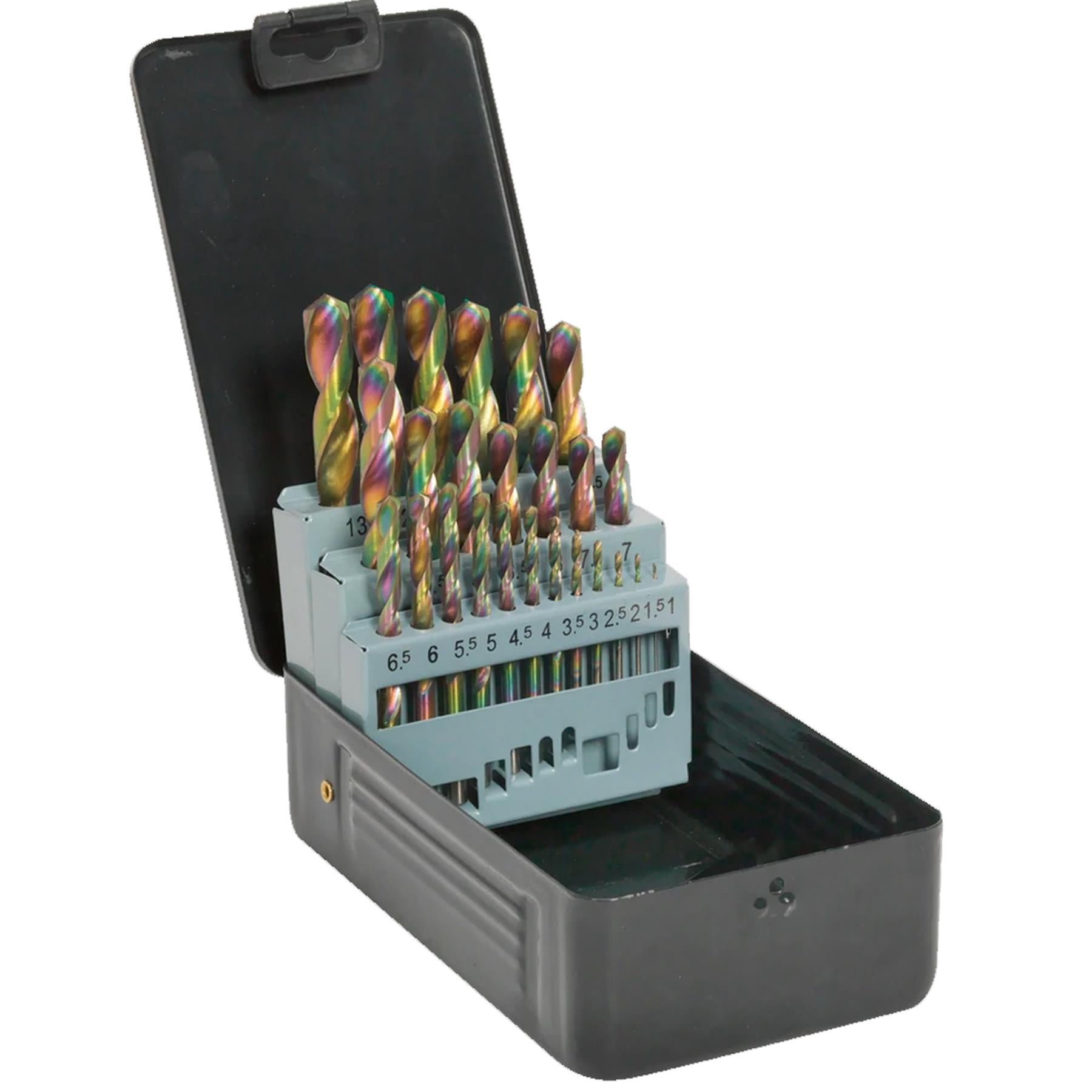 Sealey HSS Drill Bit Set 25pc Edge Ground - Metric DIN 338