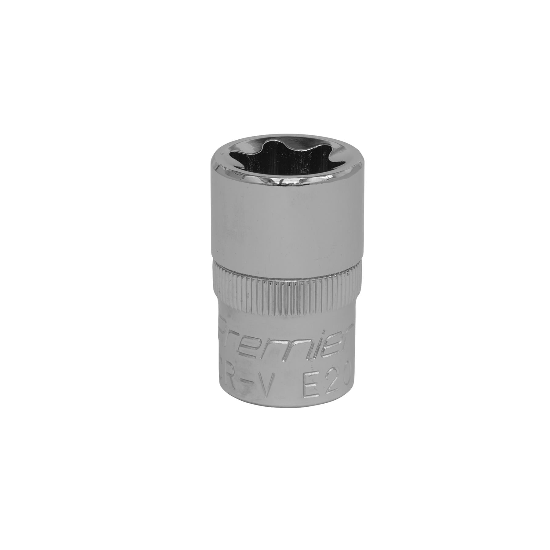 Sealey TRX-Star* Socket E20 1/2"Sq Drive Chrome Vanadium Steel