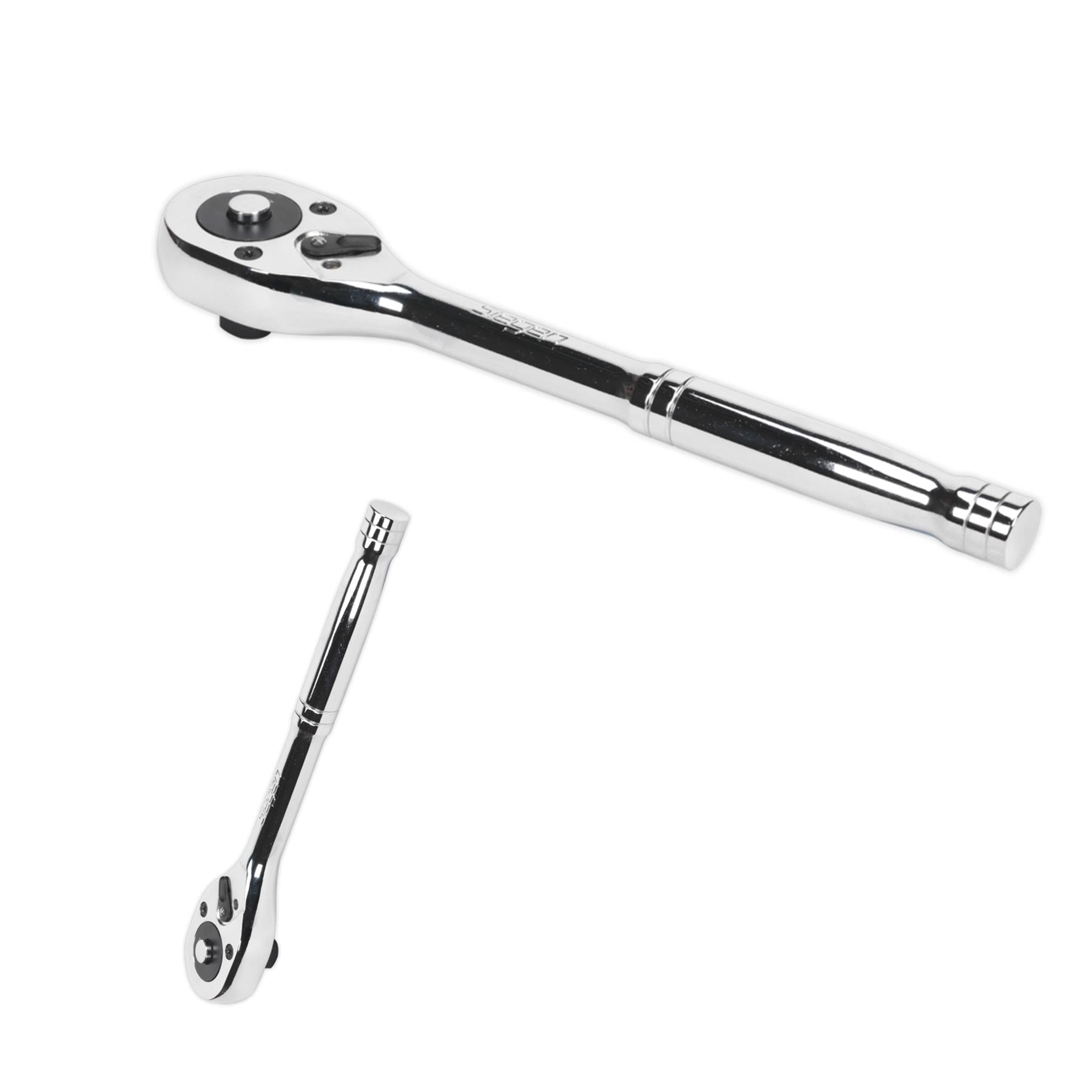 Sealey Ratchet Wrench 1/2"Sq Drive Pear-Head Flip Reverse