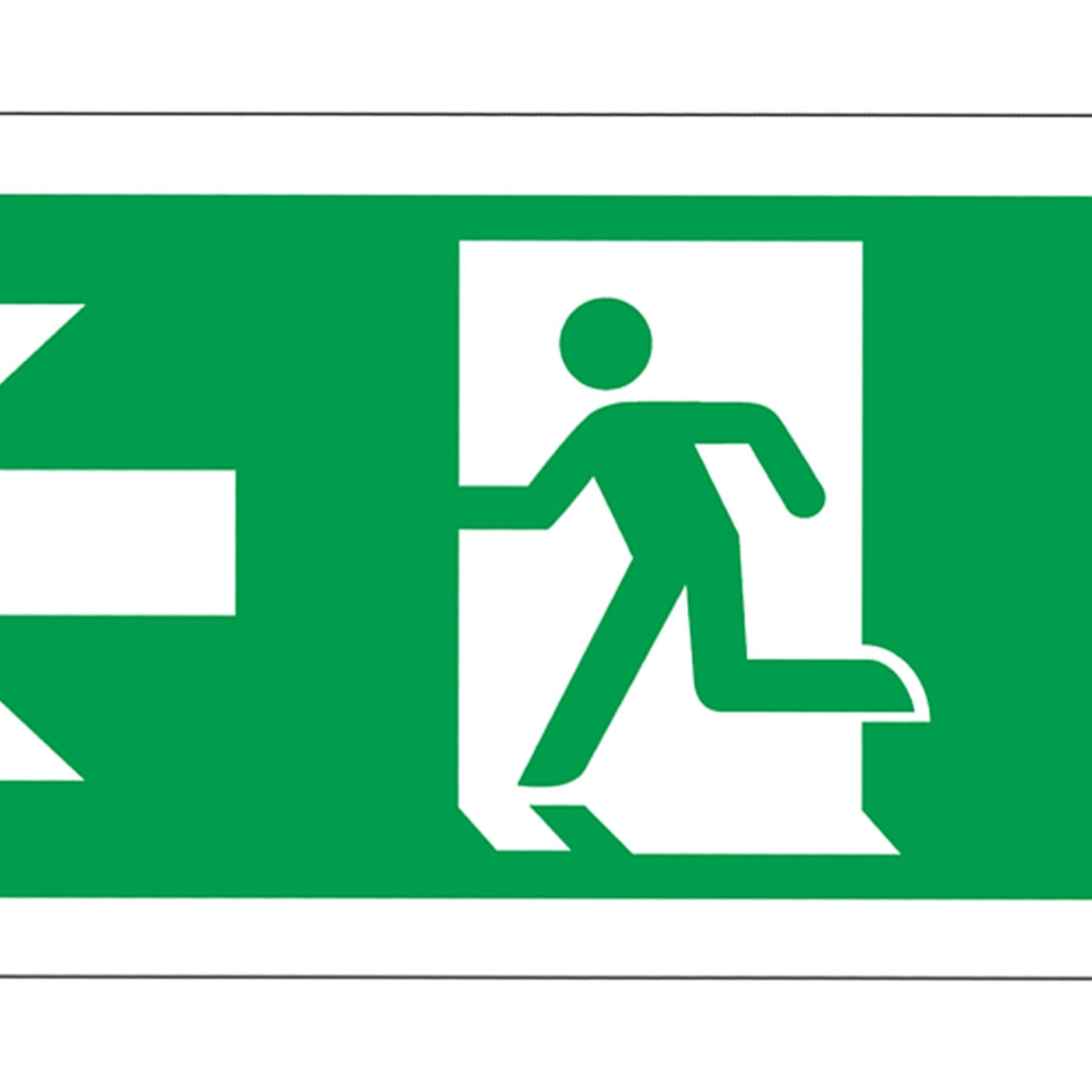 Safe Conditions Safety Sign - Fire Exit (Left) - Rigid Plastic
