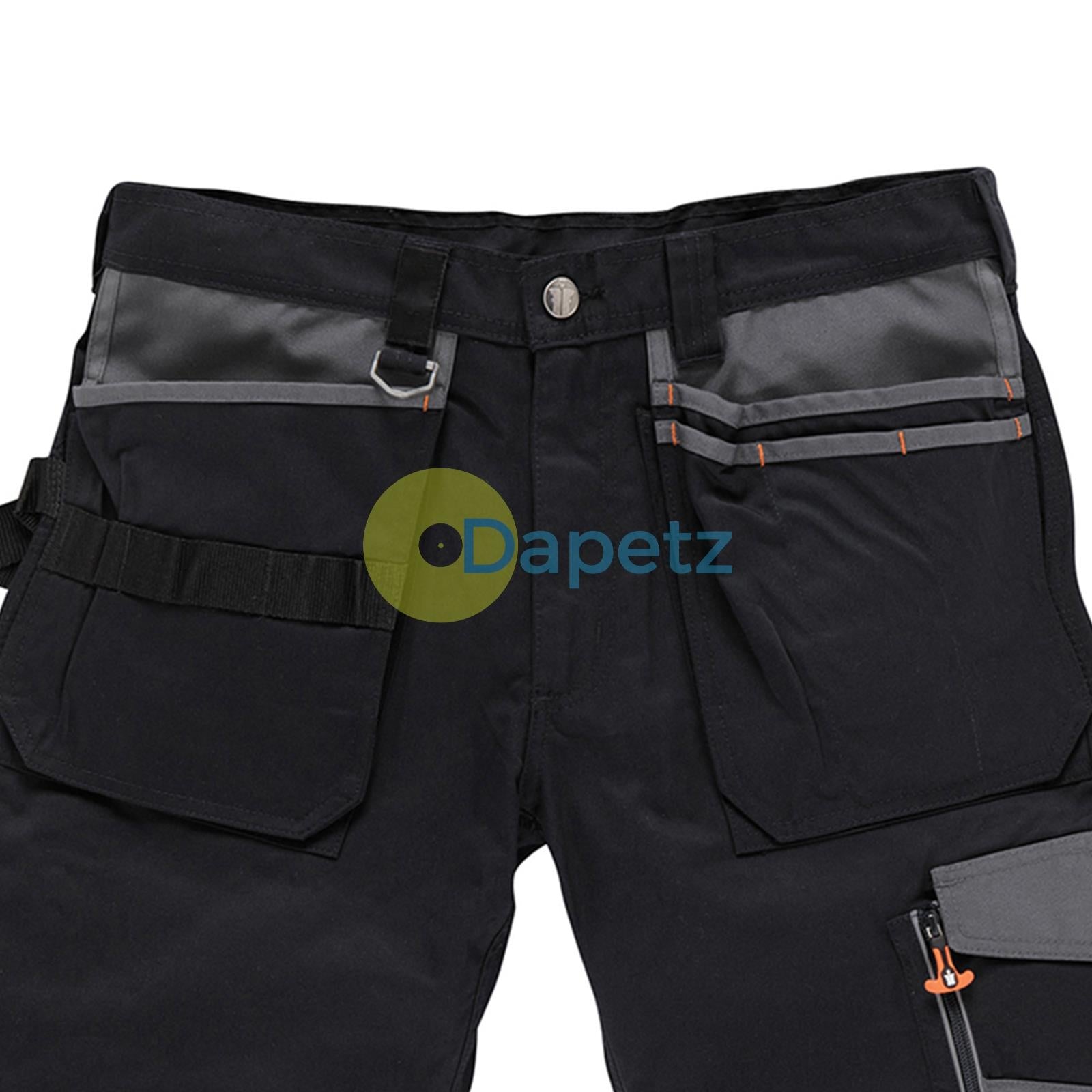 Trade Short Black Size 36" W Ykk Zipped Fly. 65% Polyester, 35% Cotton, 250gsm.