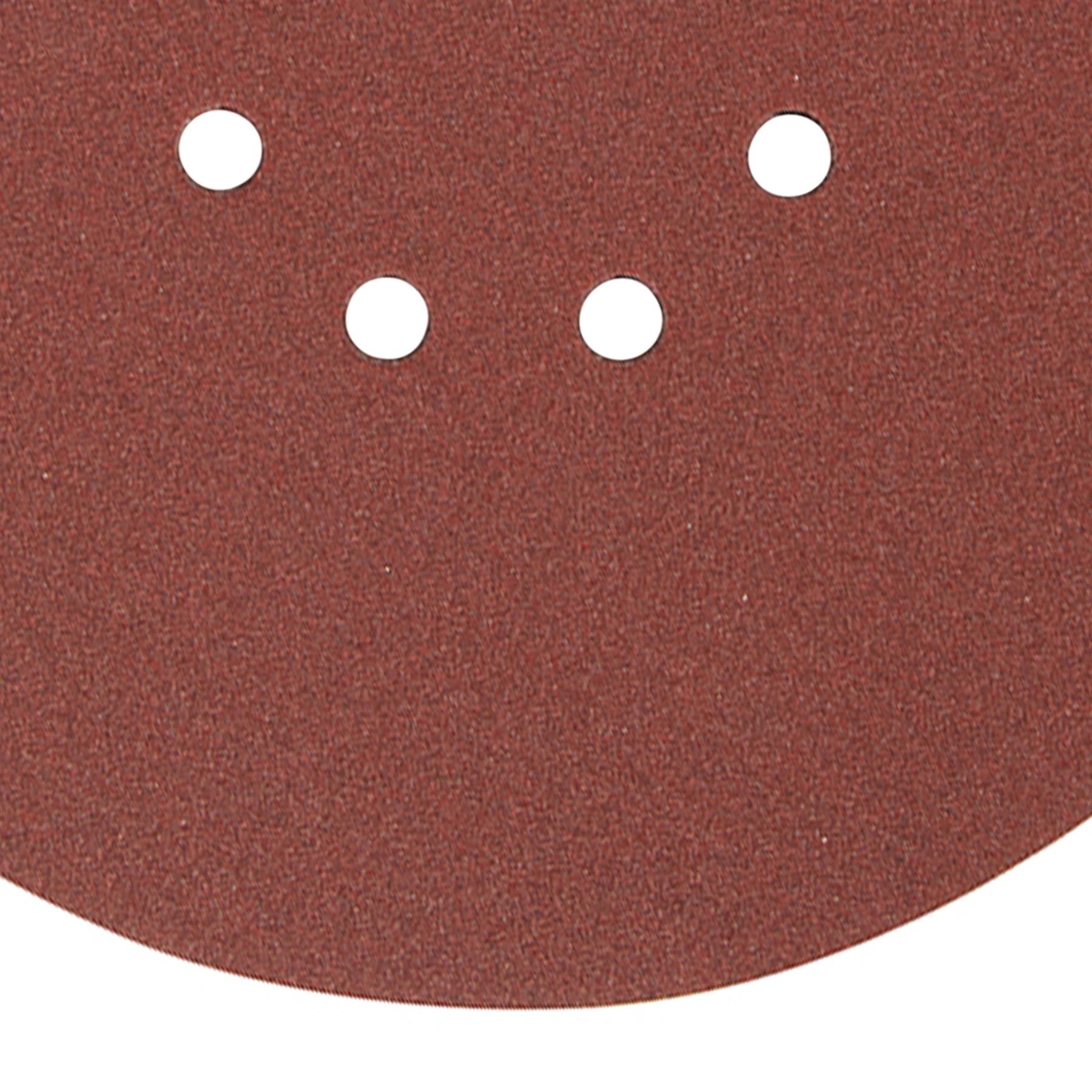 10 PACK-225mm 120 Grit Sanding Sheet Discs-Hole Punch Aluminium Oxide Hook Loop