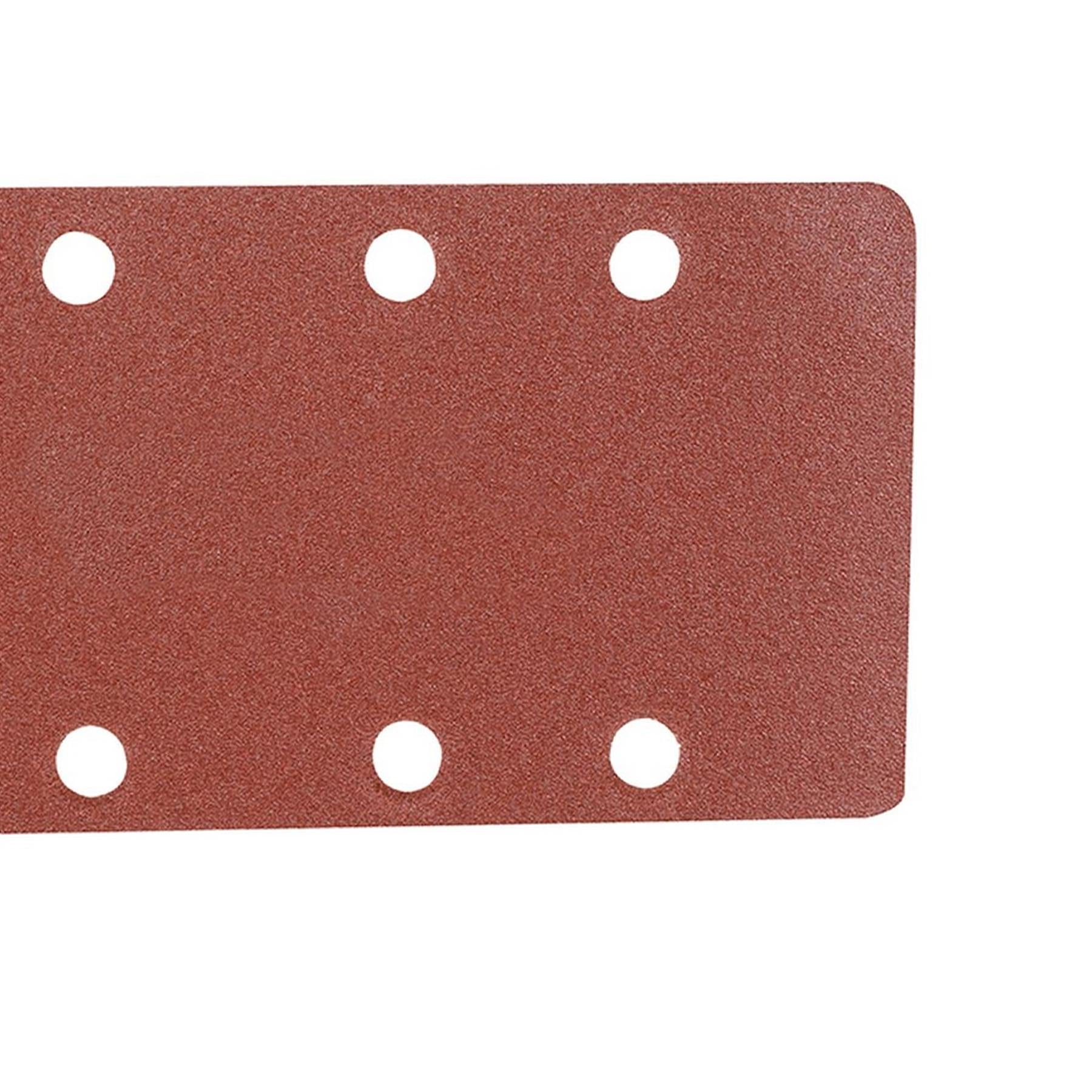 1/2 Punched Sanding Sheets 10Pk Grit 60 Hook & Loop Aluminium Oxide Construction