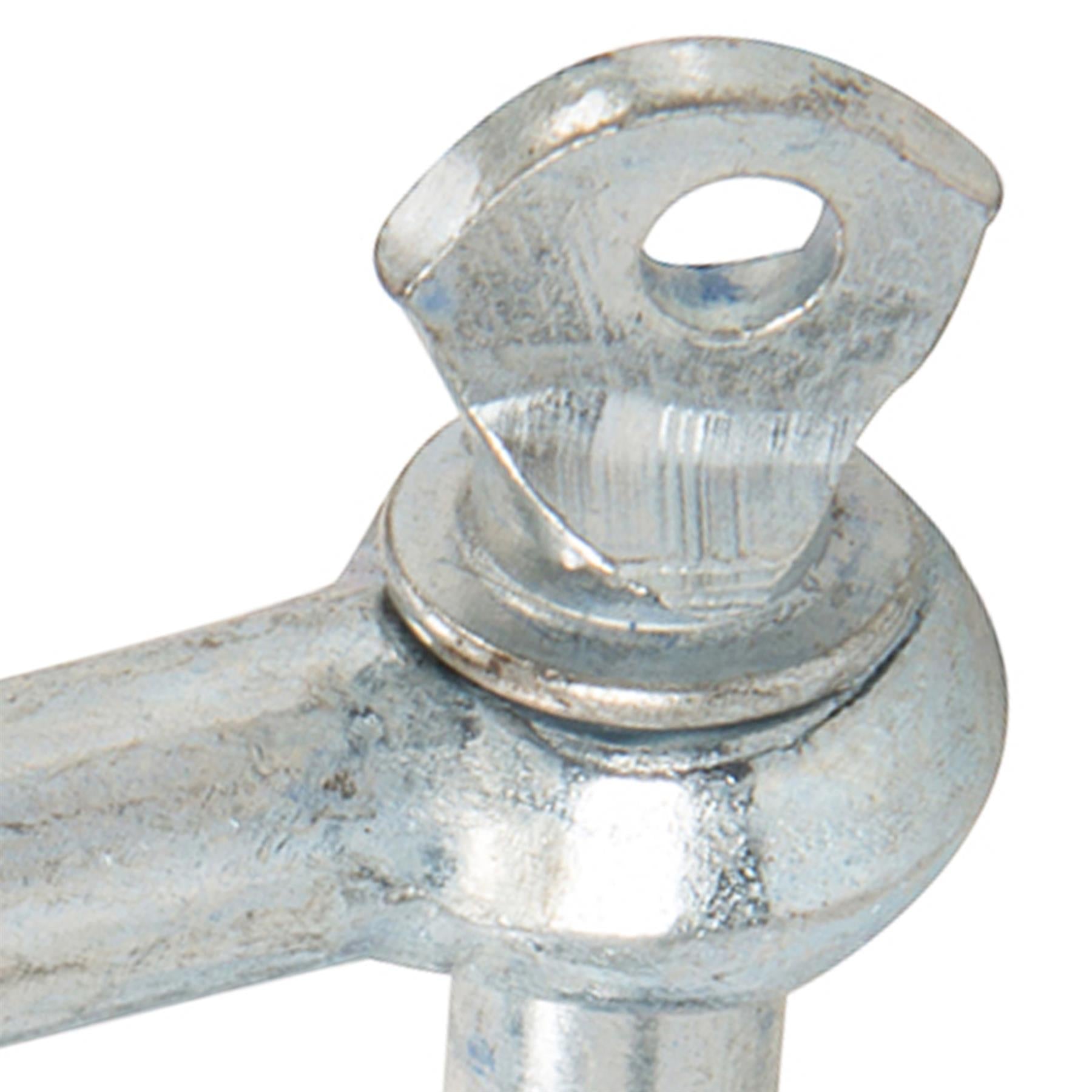 D Shackle M10 1pc Galvanised Steel Lifting Towing Rigging Pin Loop