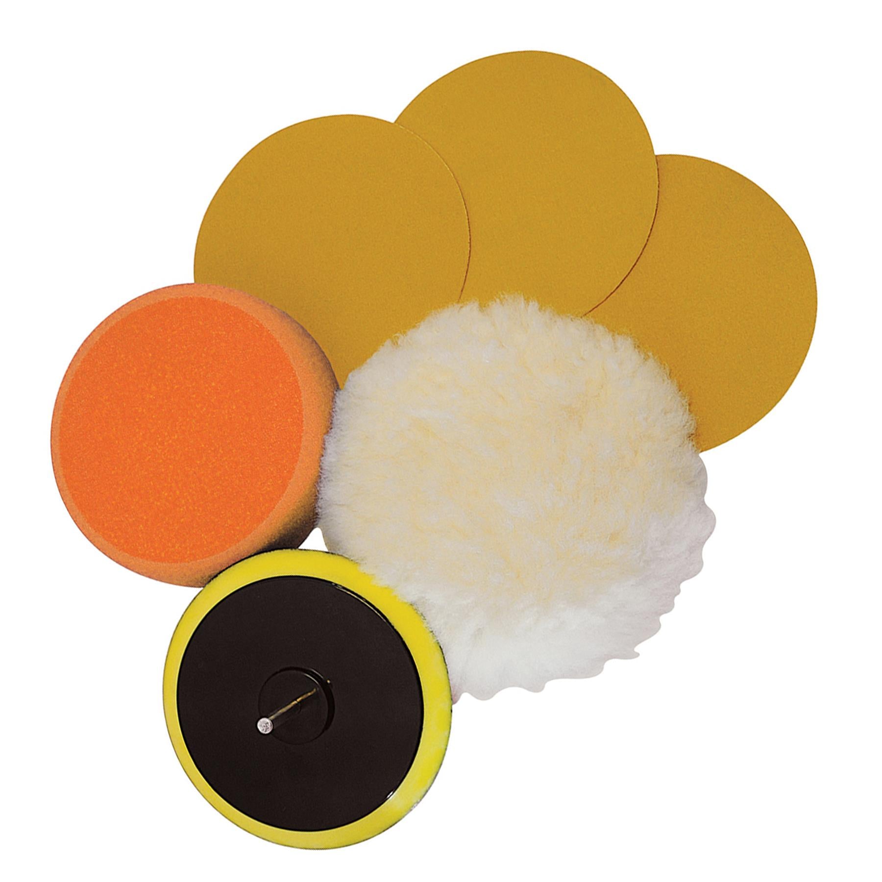 POWER DRILL SANDING POLISHING KIT 125mm mop bonnet