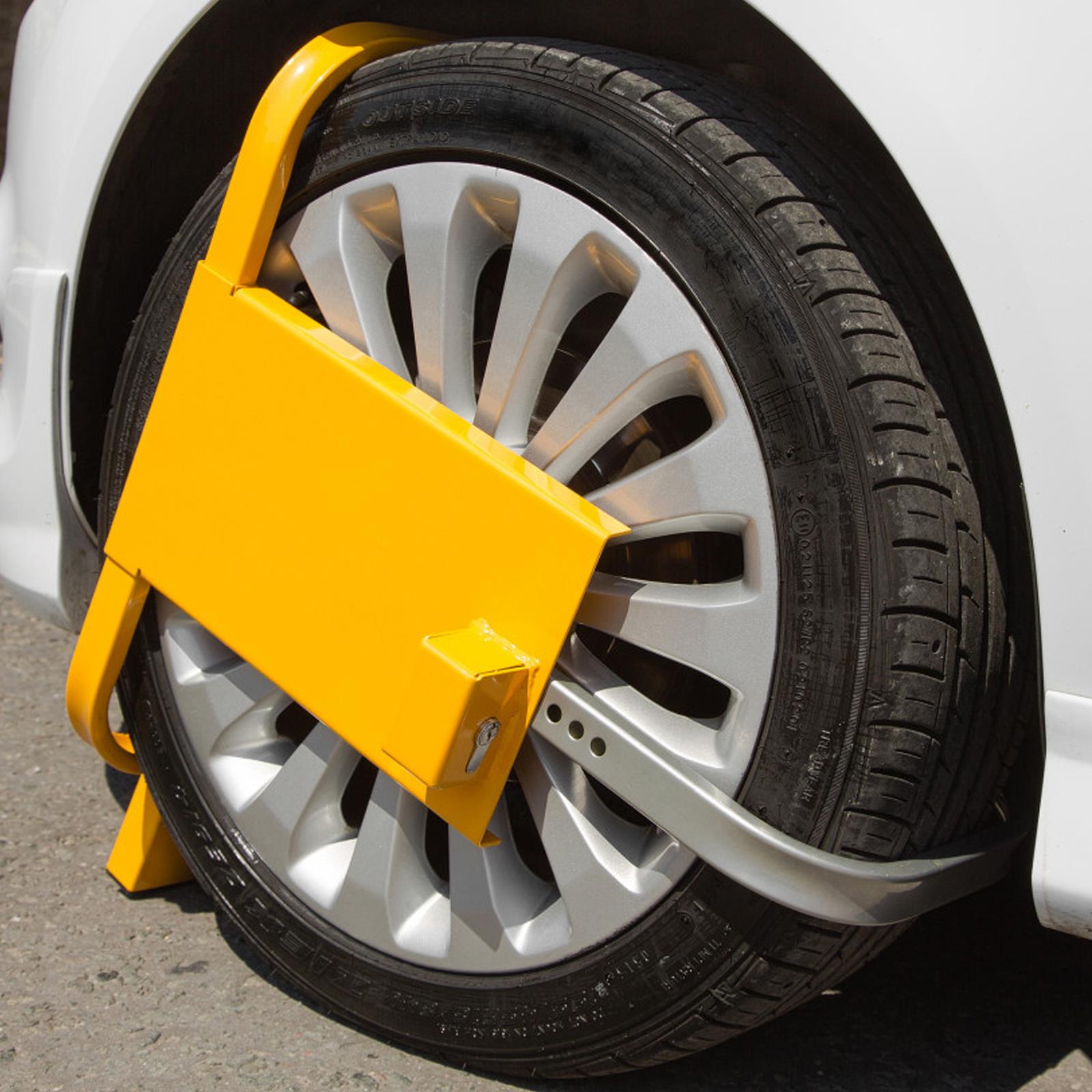 Heavy Duty Wheel Lock Security Clamp Car Van Caravan Motorhome BlueSpot 2 Keys