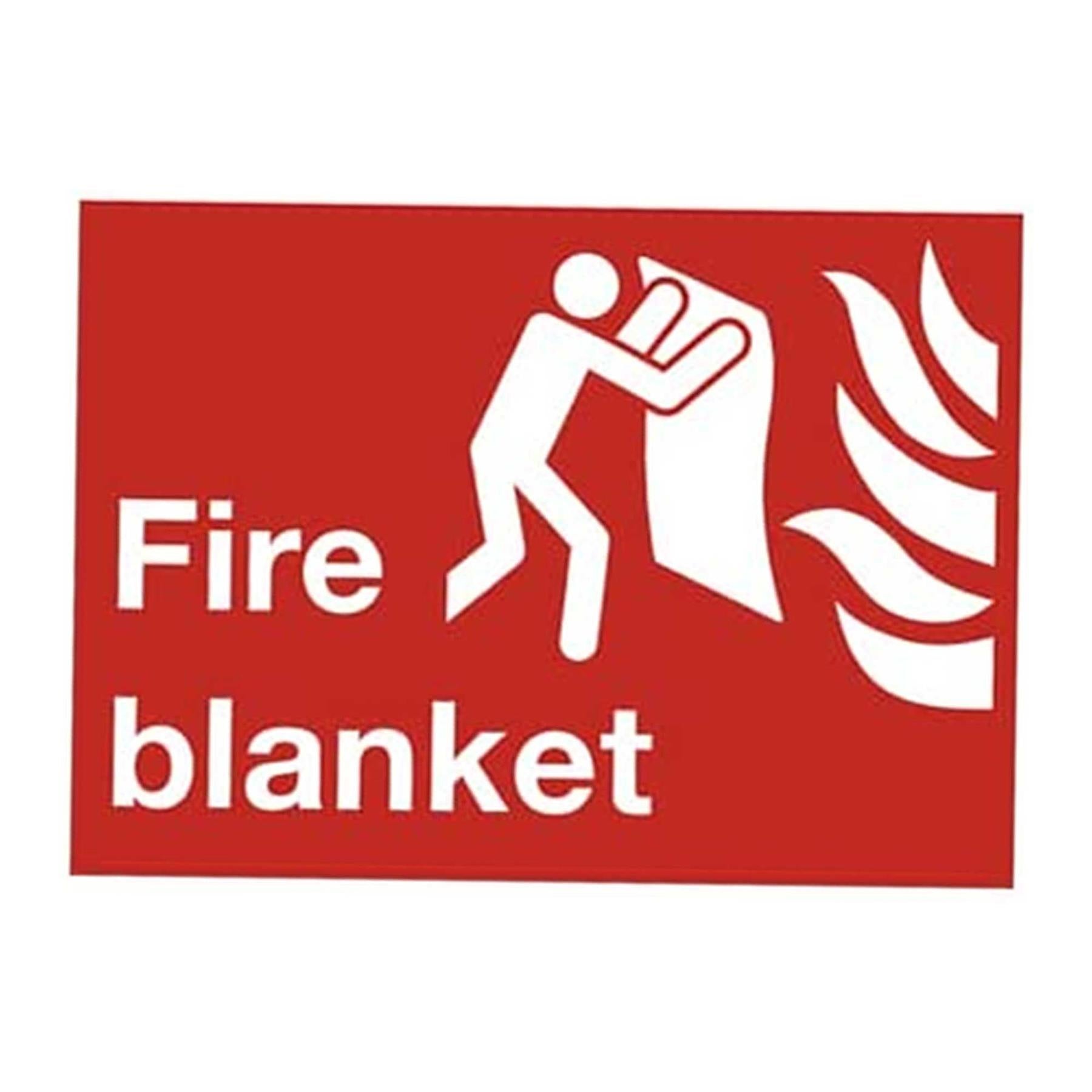 Sealey Safe Conditions Safety Sign - Fire Blanket - Rigid Plastic - Pack of 10