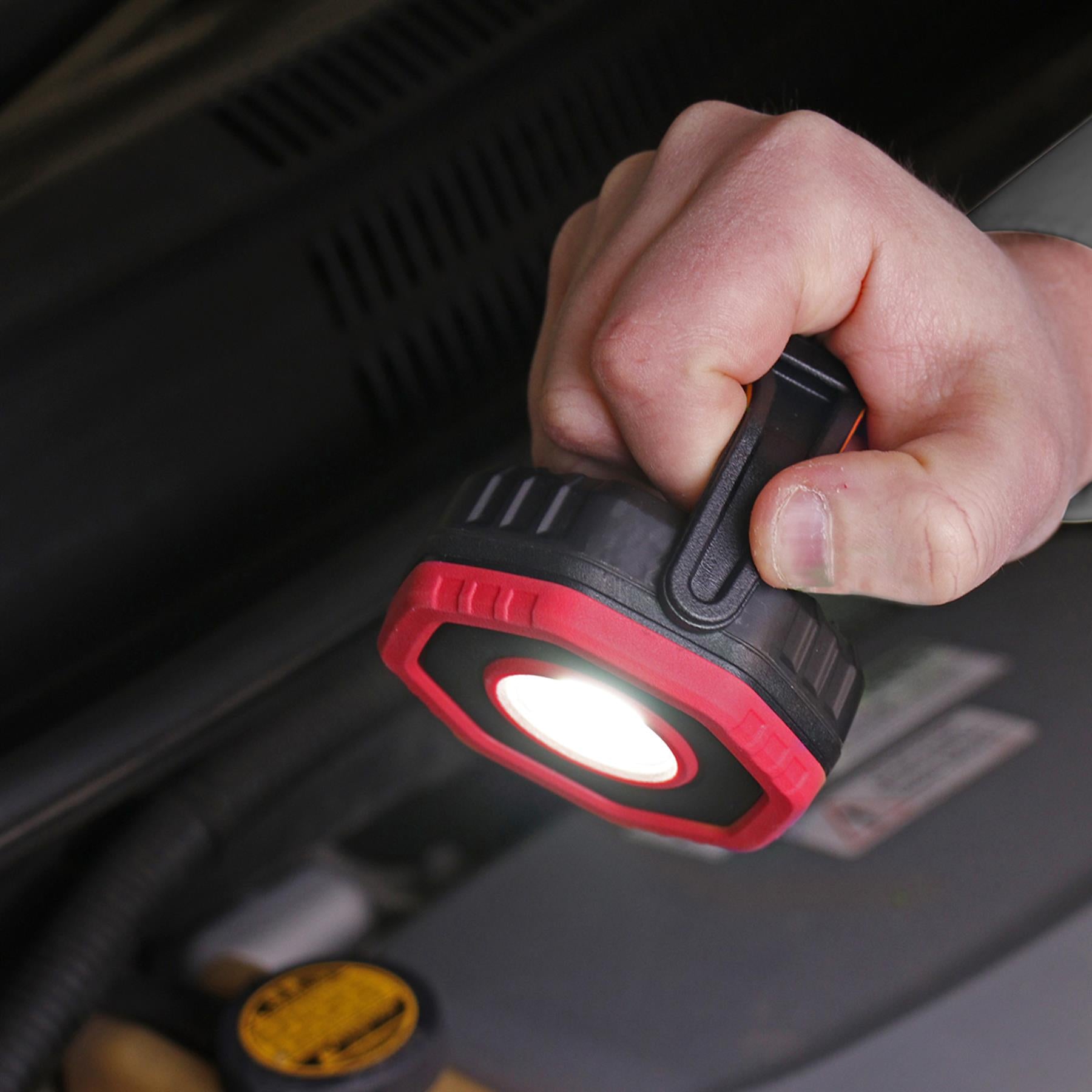 Sealey R/Charge Pocket Floodlight with Magnet 360 7W COB LED - Red