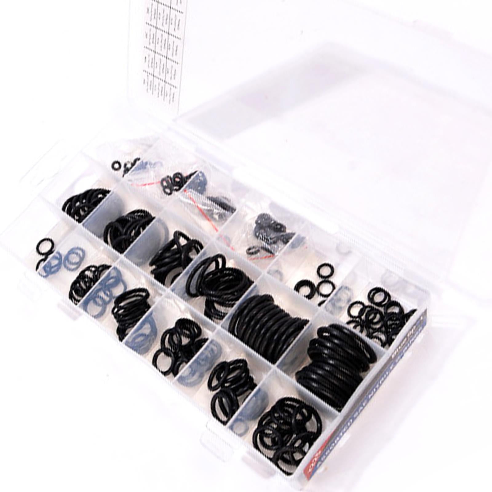 225 x Nitrile O-Ring Seals, Tap Washer Plumbing Gaskets for Air & Liquids