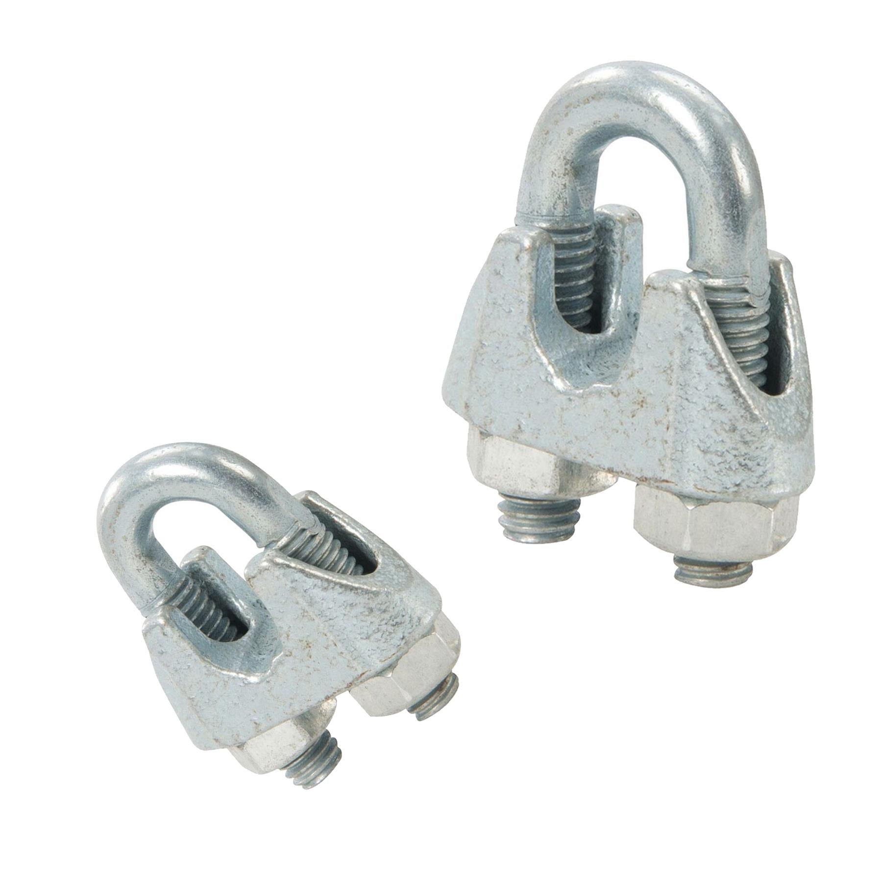 5x Wire Rope Grips Clamp M10 U Bolts Fitting Cable Cord Tie Heavy Duty Steel