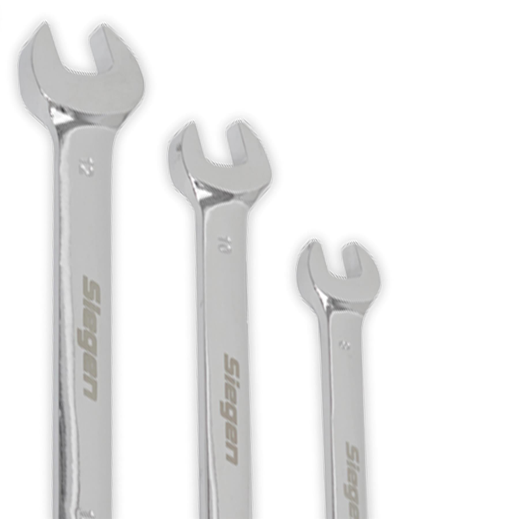 Sealey Flexible Head Ratchet Combination Spanner Set 7pc Metric