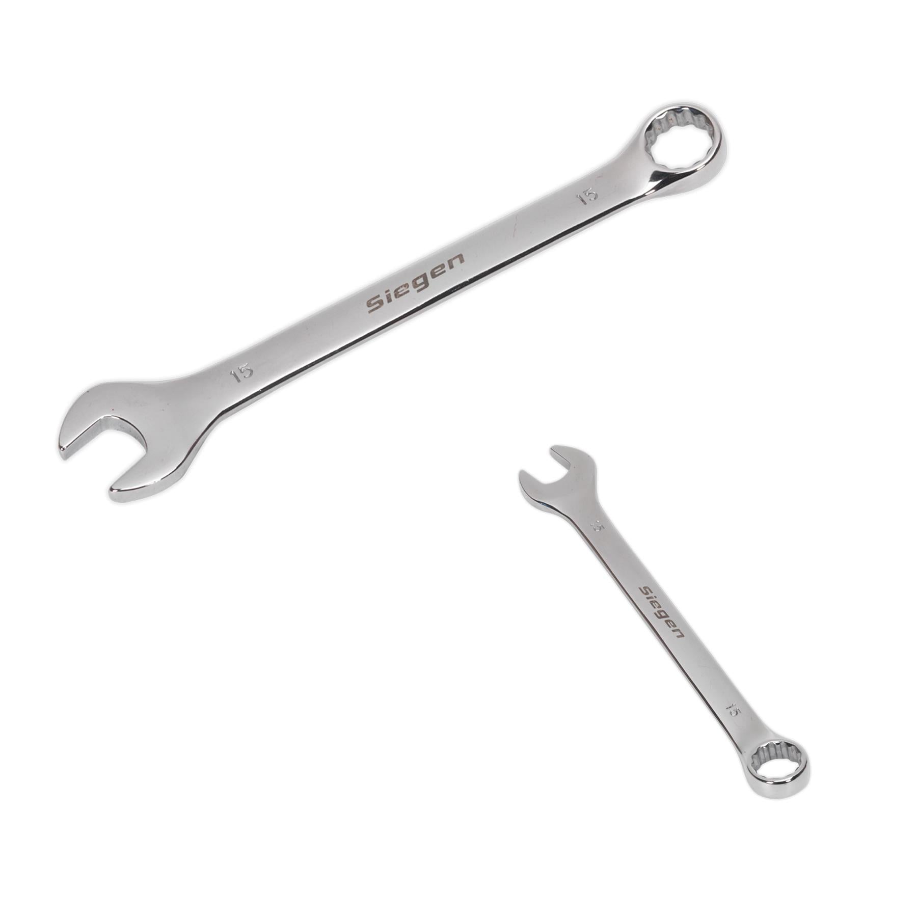 Sealey Combination Spanner 15mm Chrome Vanadium Steel
