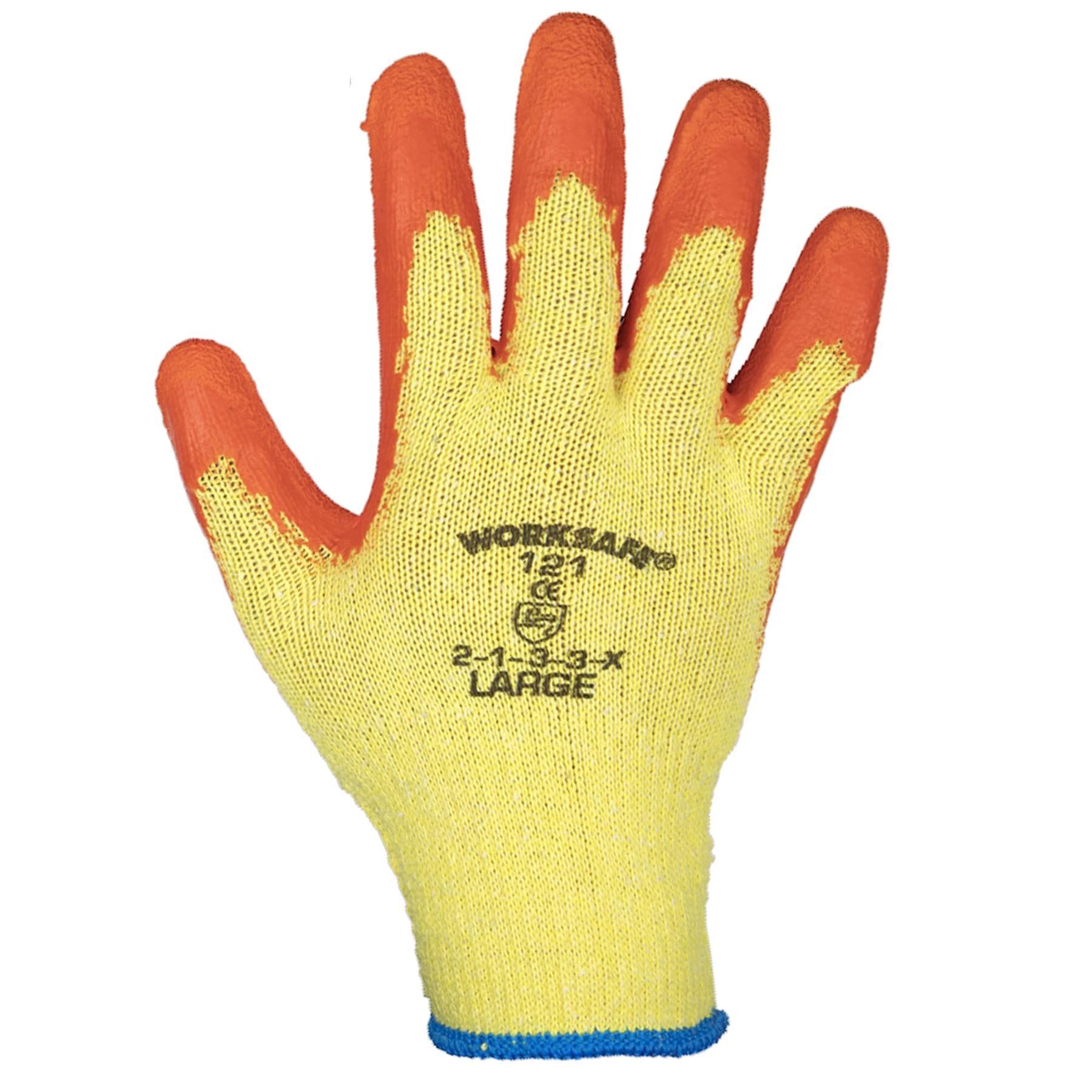 Sealey Super Grip Knitted Gloves Latex Palm (Large) -Pk of 120 Prs