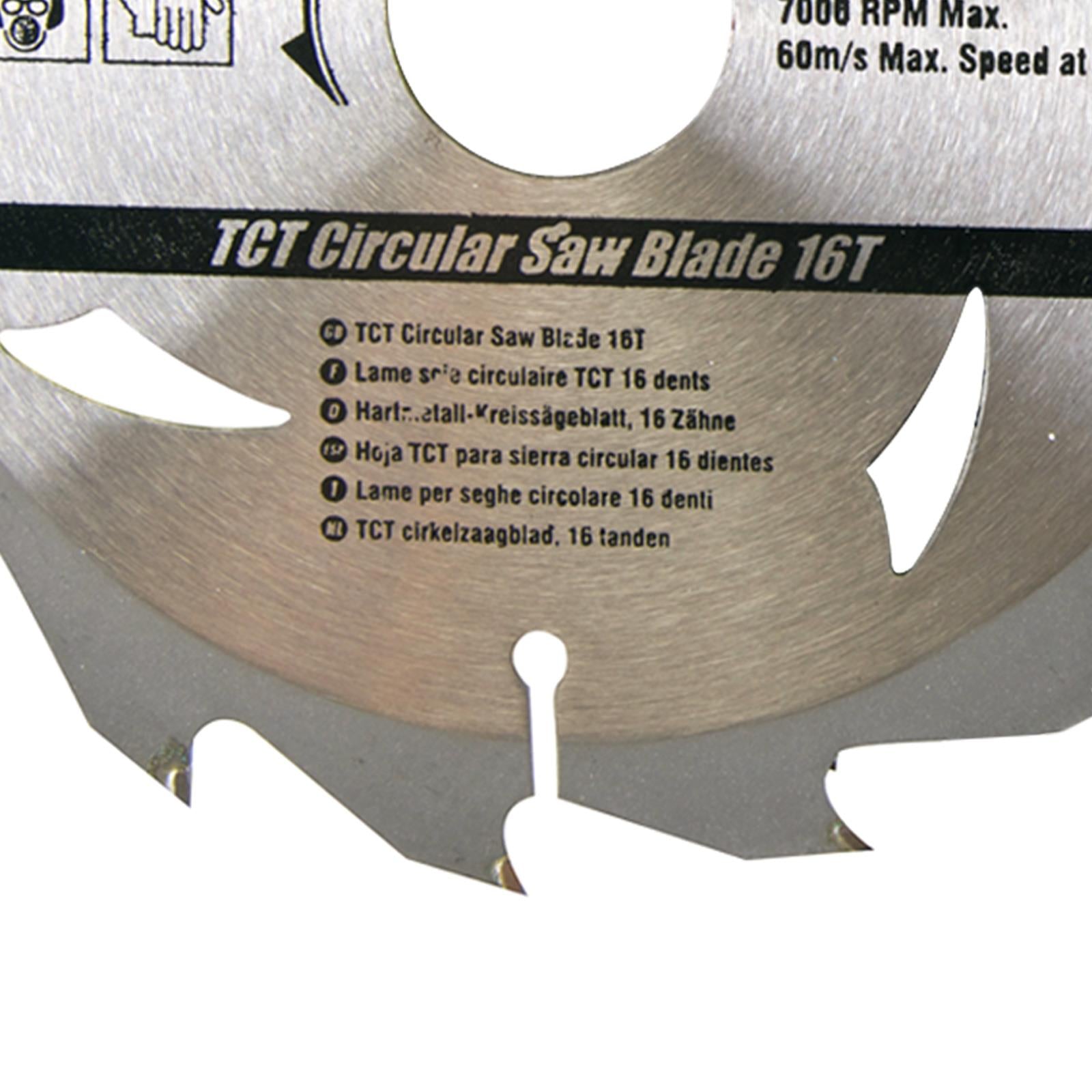 3 Piece TCT Circular Saw Blade Set 160 x 30 - 20, 16, 10mm Rings