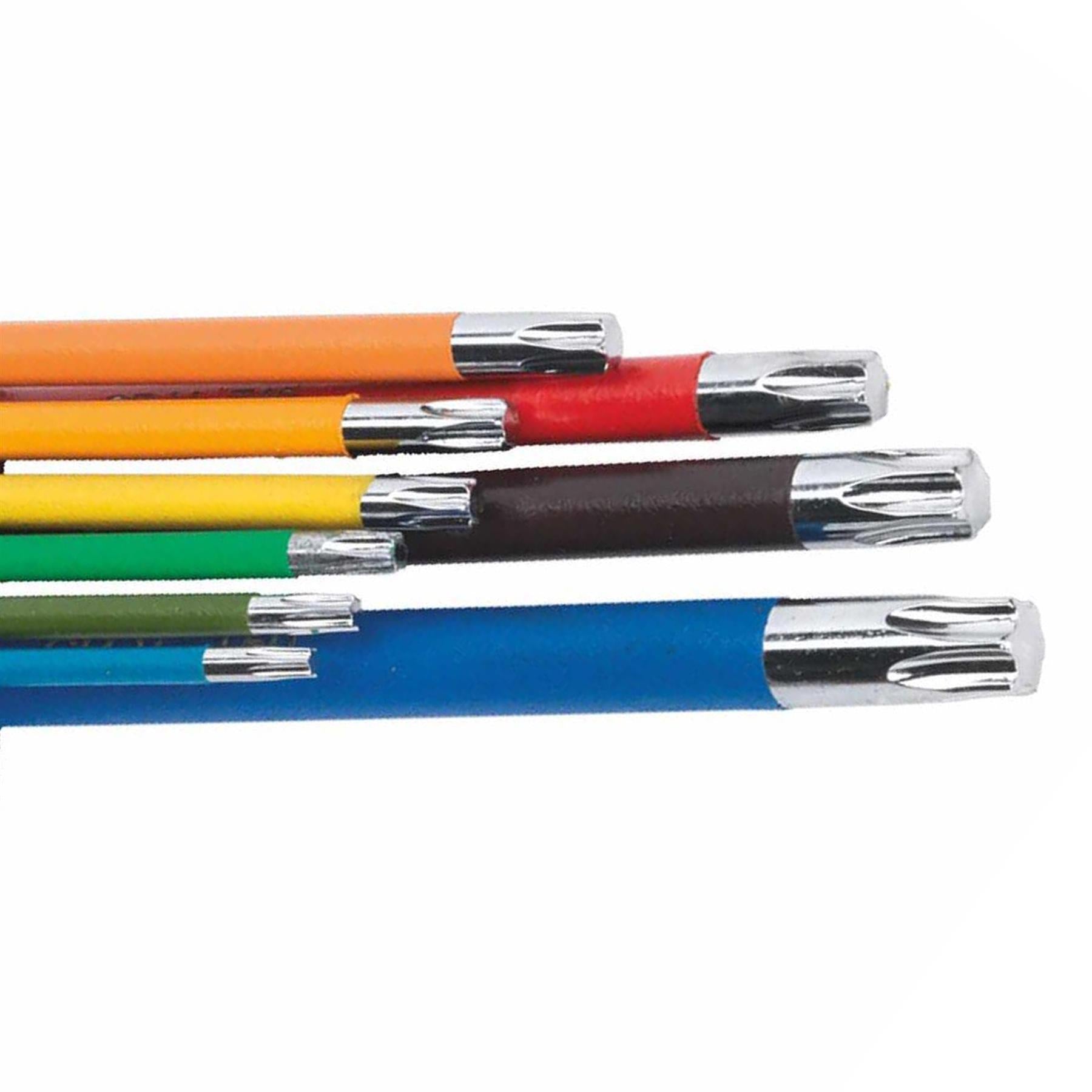 Sealey TRX-Star* Key Set 9pc Colour-Coded Long