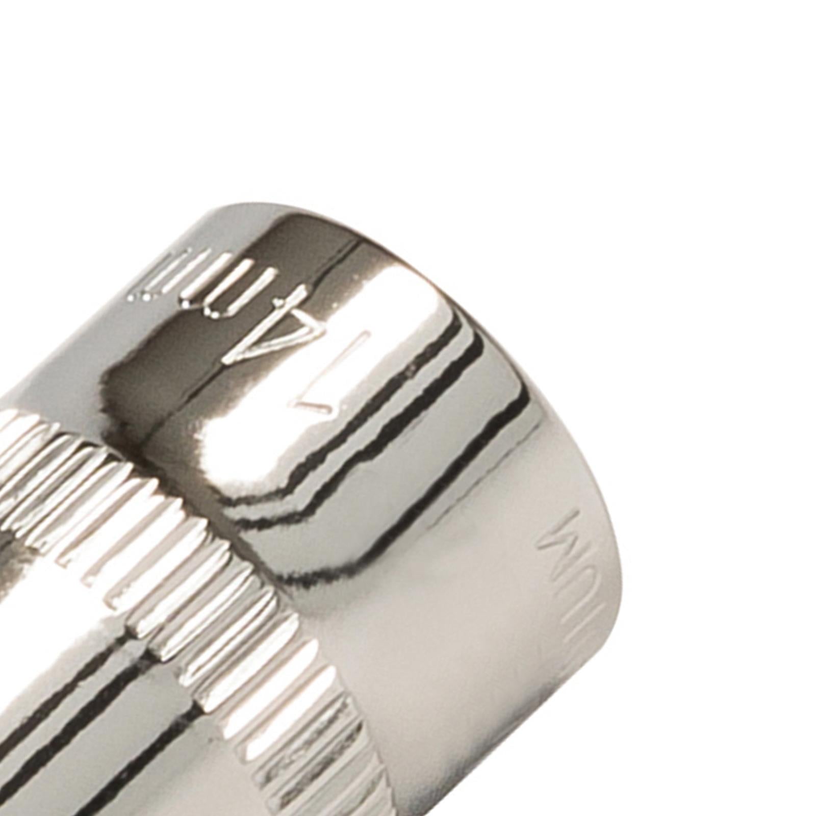 Socket 3/8" Drive Metric Hex Square 14mm Individual Hex Polished Crv Tool