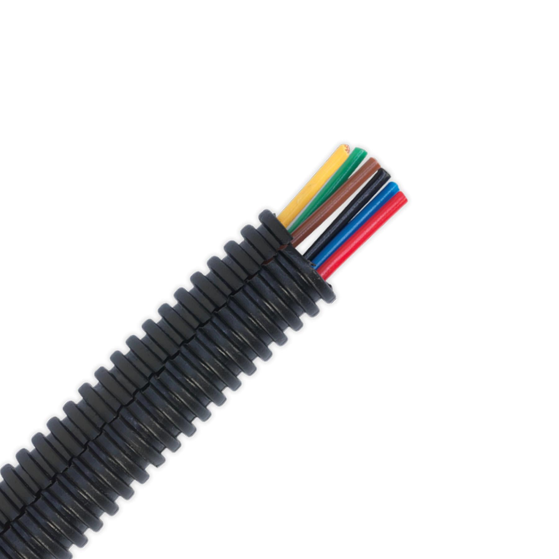 Sealey Convoluted Cable Sleeving Split 12-16mm 10m