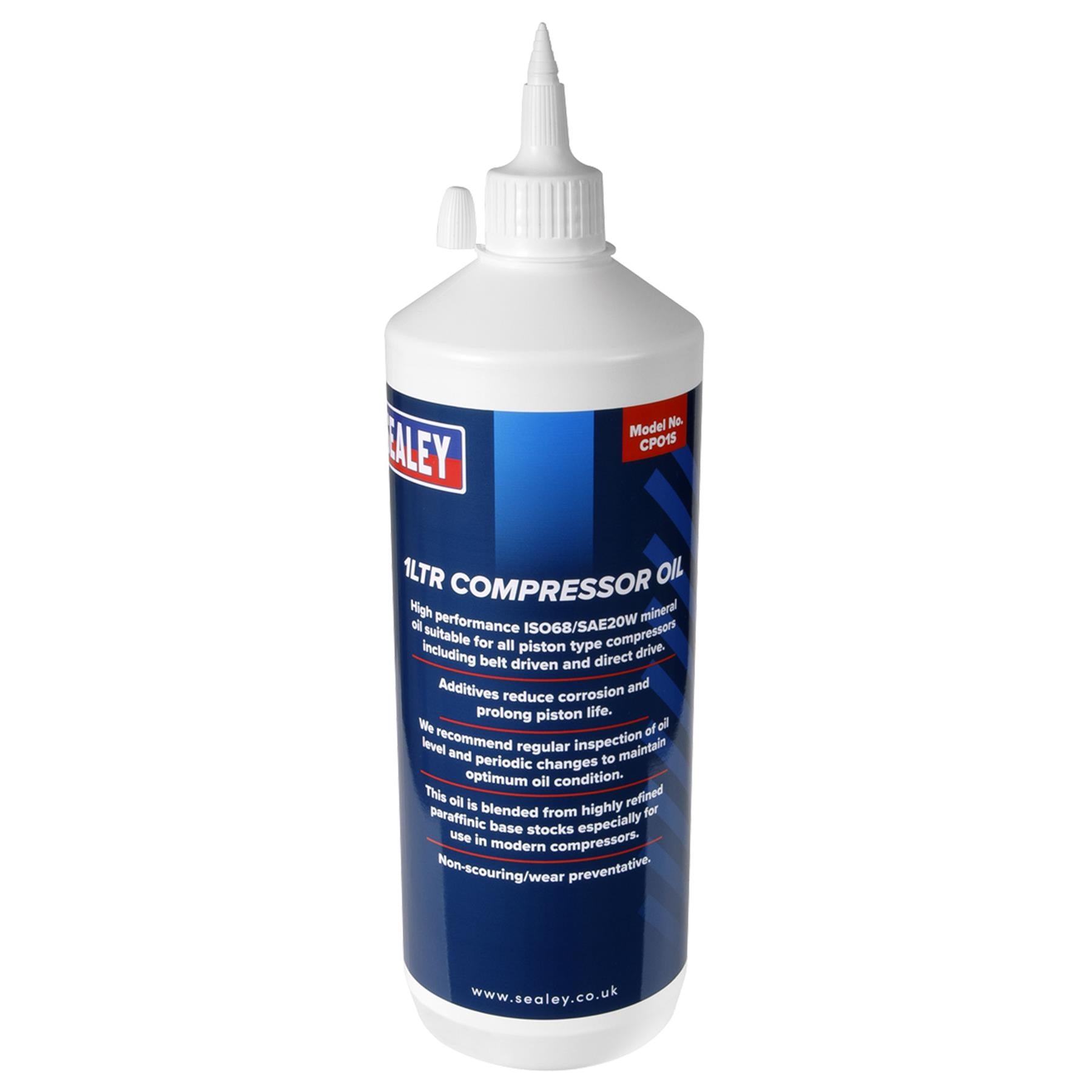 Sealey Compressor Oil 1L Pack of 12 Oil, Compressor CPO/1