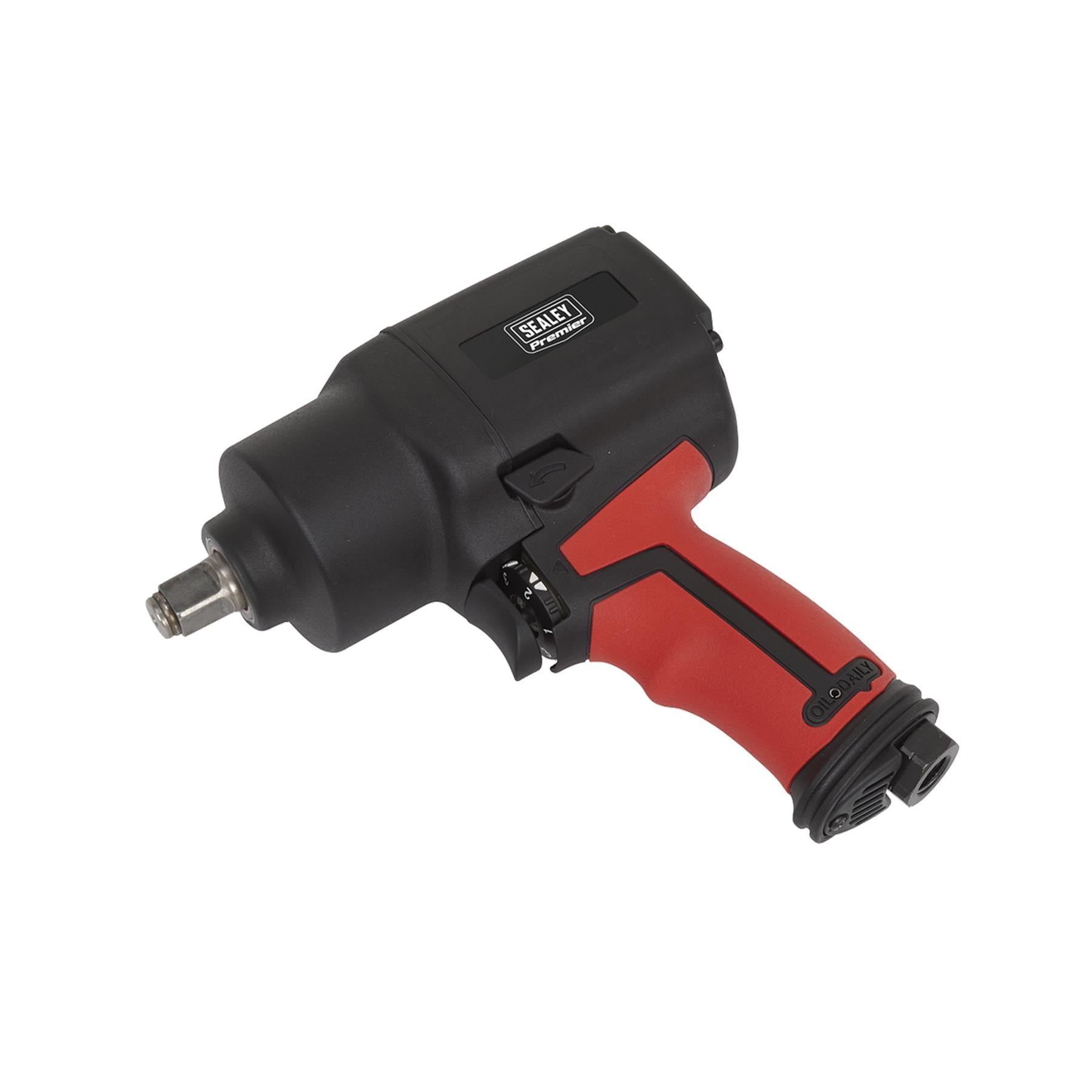 Sealey Air Impact Wrench 1/2"Sq Drive Twin Hammer Durability & Lightweight