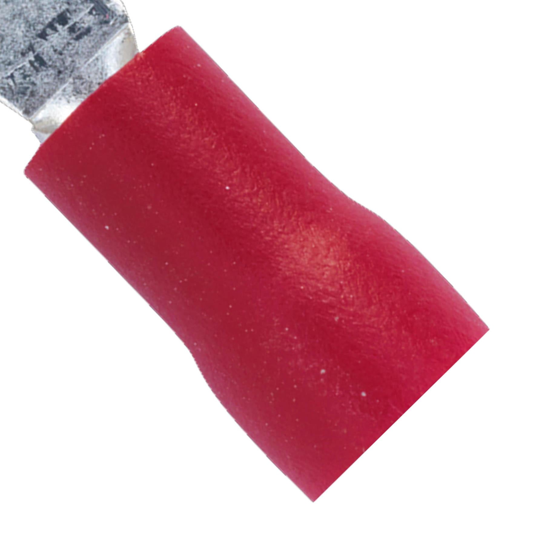 Sealey Easy-Entry Ring Terminal �6.4mm (1/4") Red Pack of 100