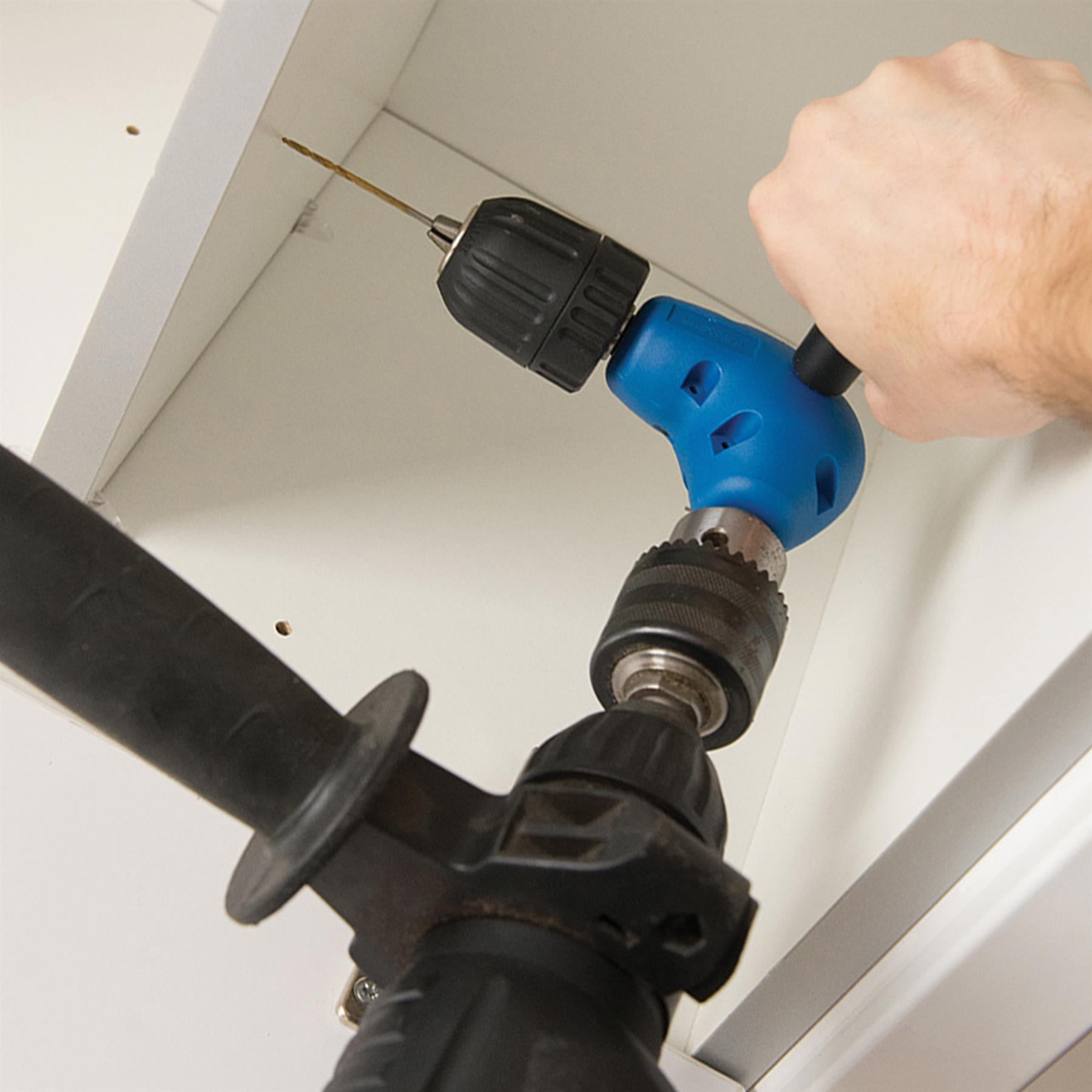 Right Angle Keyless Chuck 10mm For Left Or Right-Handed Drill In Confined Space