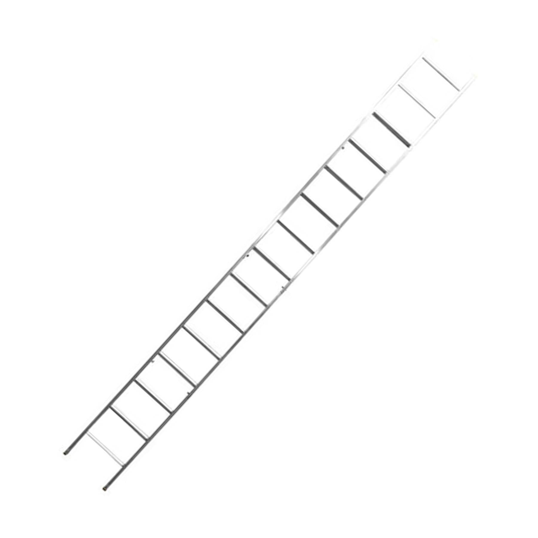 Dapetz PRo 15 Rungs Aluminium 4 Sections Surveyors Ladder 4m, Made In UK